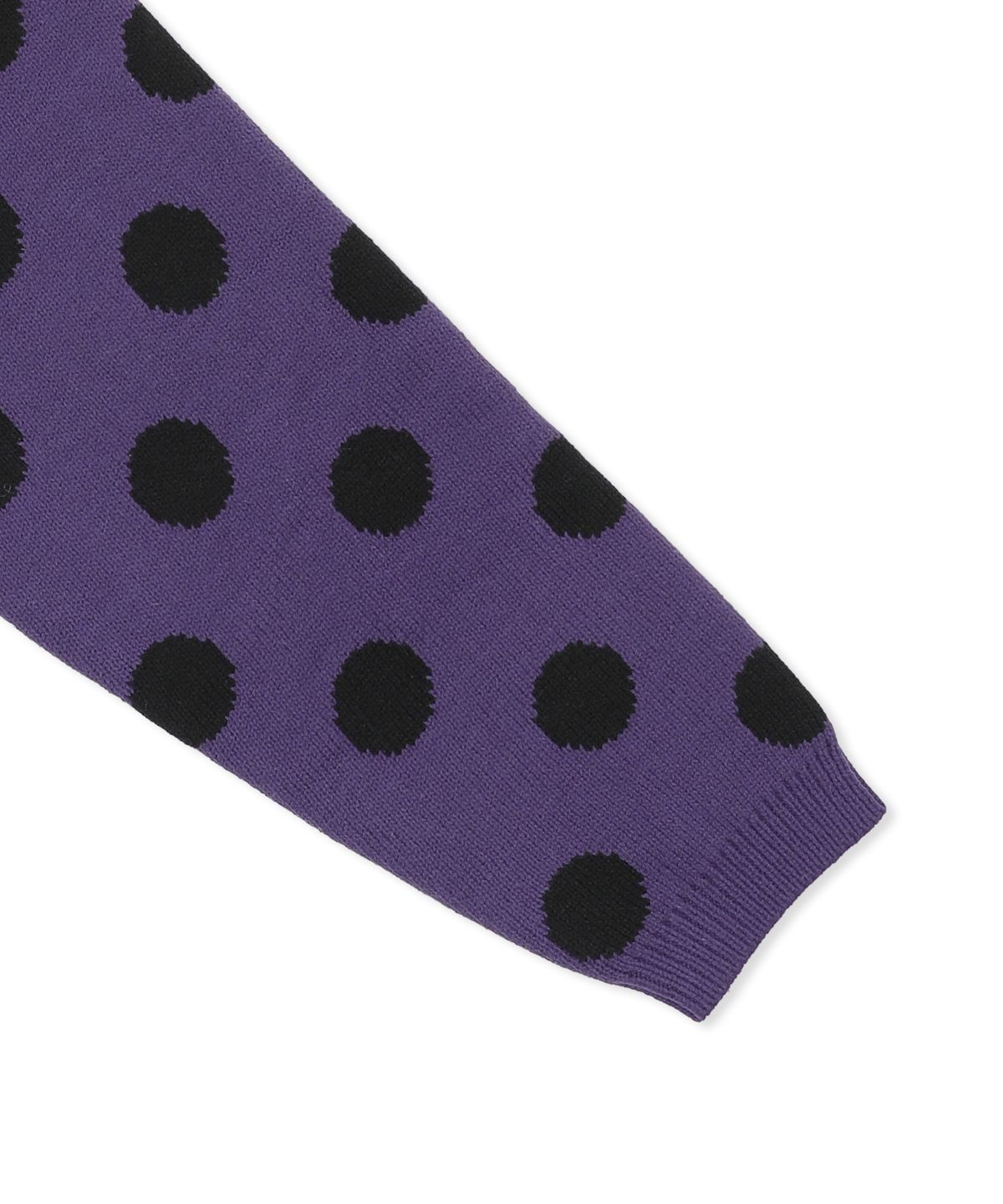 엑스톤즈(XTONZ) XTK160 도트 브이넥 니트 가디건 (PURPLE)