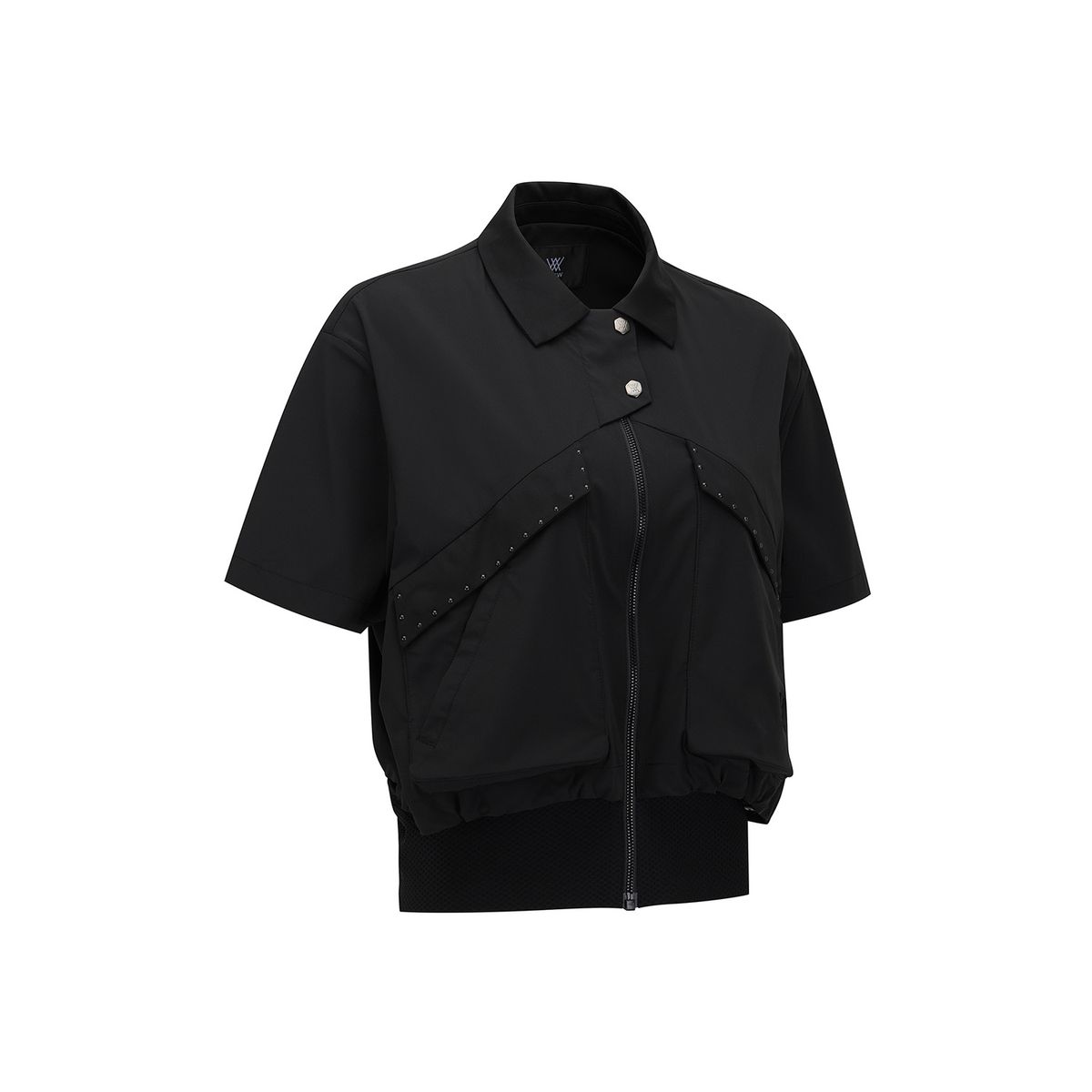 어뉴골프(ANEW GOLF) WOMEN FA ESSENTIAL SHORT SLEEVE JACKET_BK