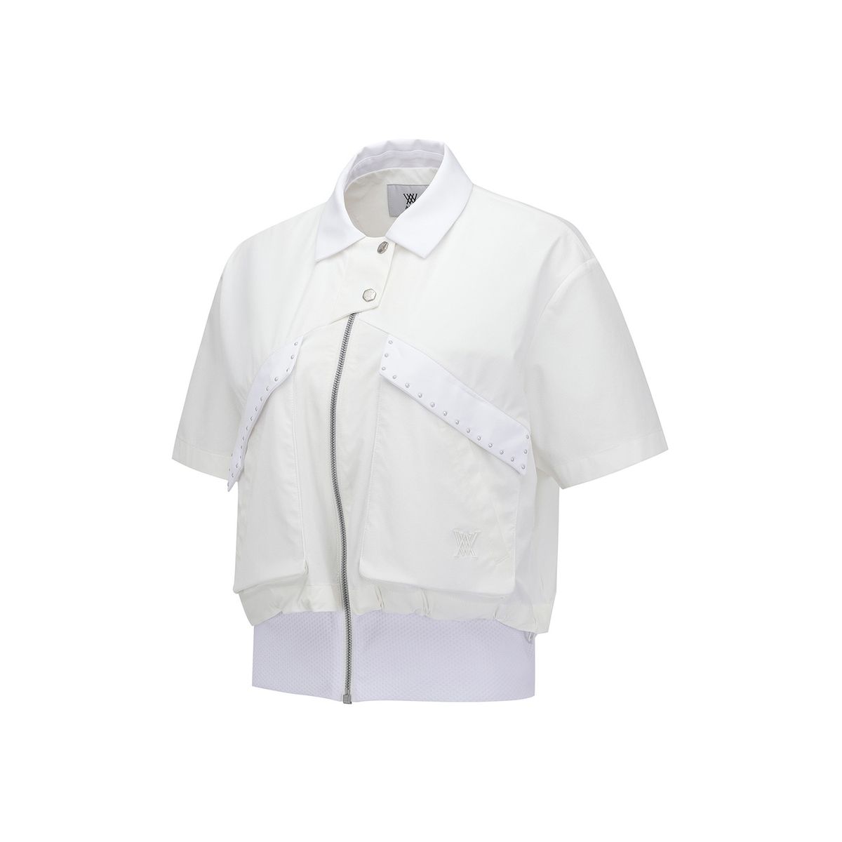 어뉴골프(ANEW GOLF) WOMEN FA ESSENTIAL SHORT SLEEVE JACKET_WH