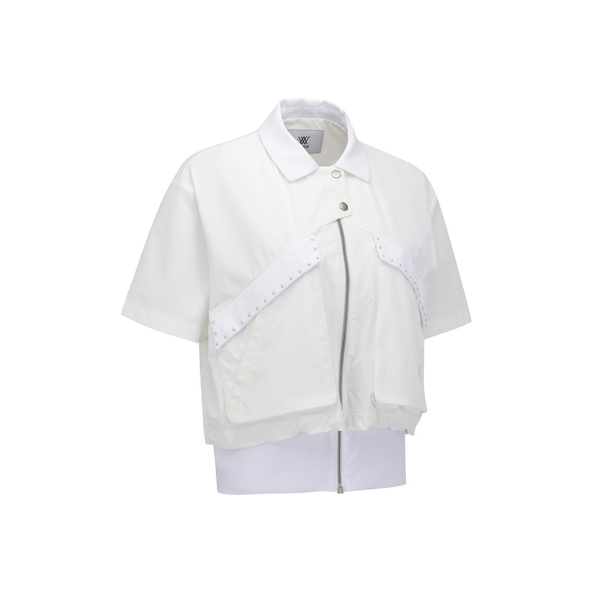 어뉴골프(ANEW GOLF) WOMEN FA ESSENTIAL SHORT SLEEVE JACKET_WH