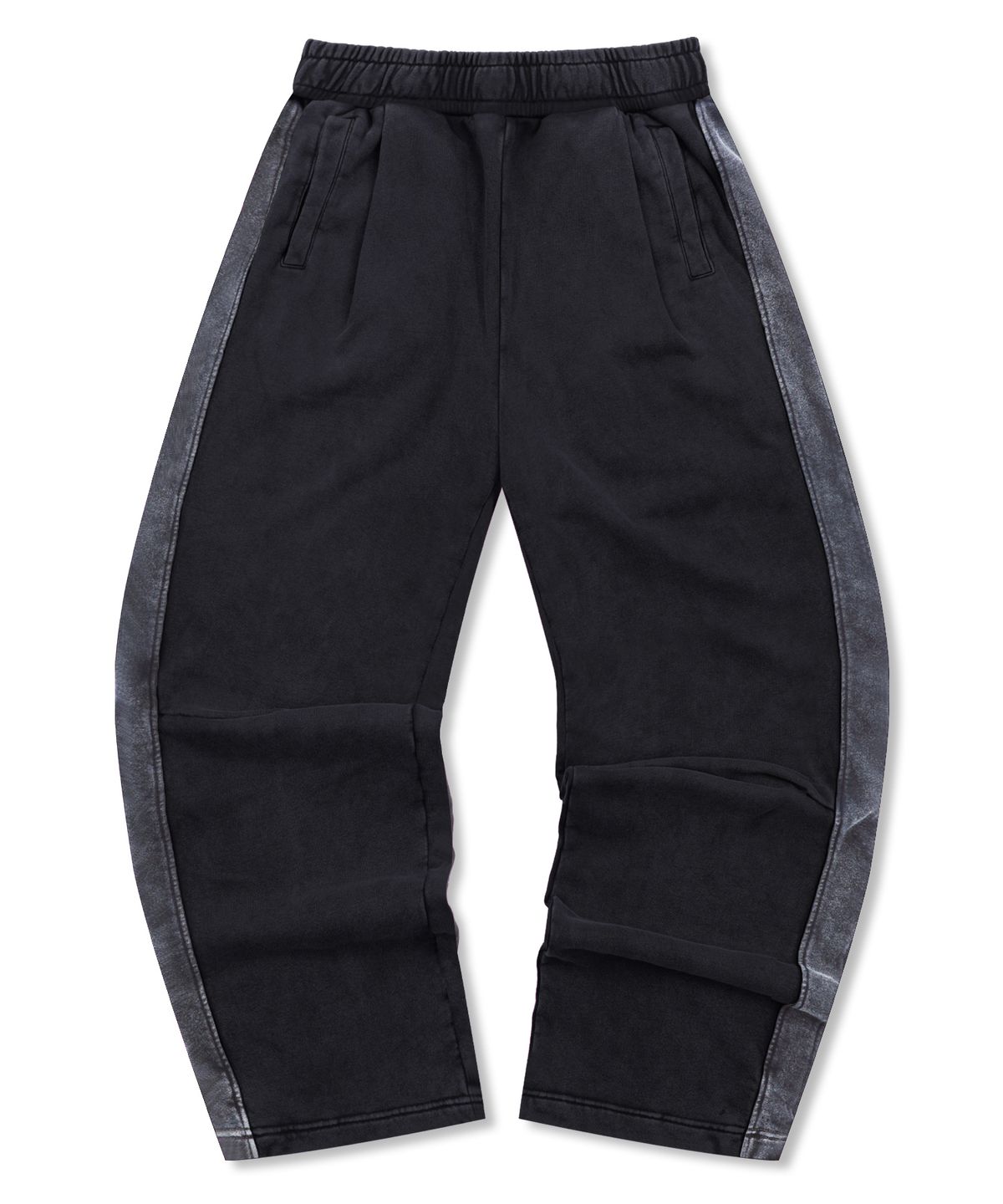 엑스톤즈(XTONZ) XP303 스테토 페이드 워싱 스웨트 팬츠 (BLACK)