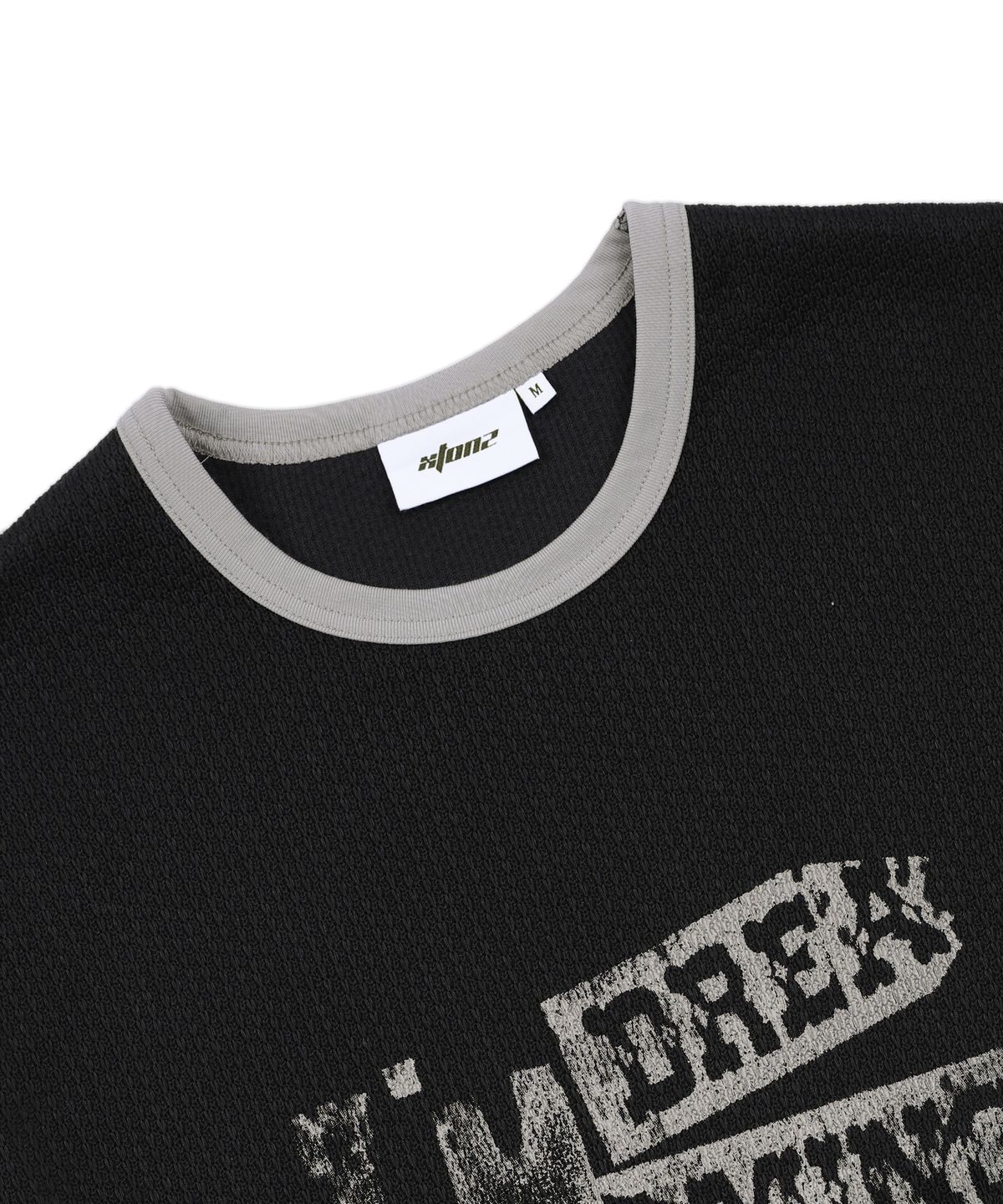엑스톤즈(XTONZ) XTT148 링거 니트 롱슬리브 (BLACK)