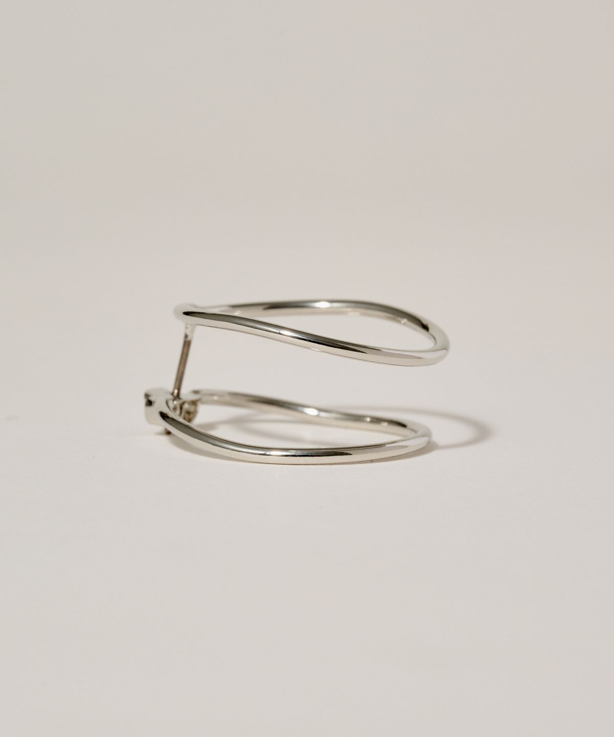 노비스도쿄(NOVICE TOKYO) 더블 뉘앙스 서클 피어스 Double Nuance Circle Pierce / Silver