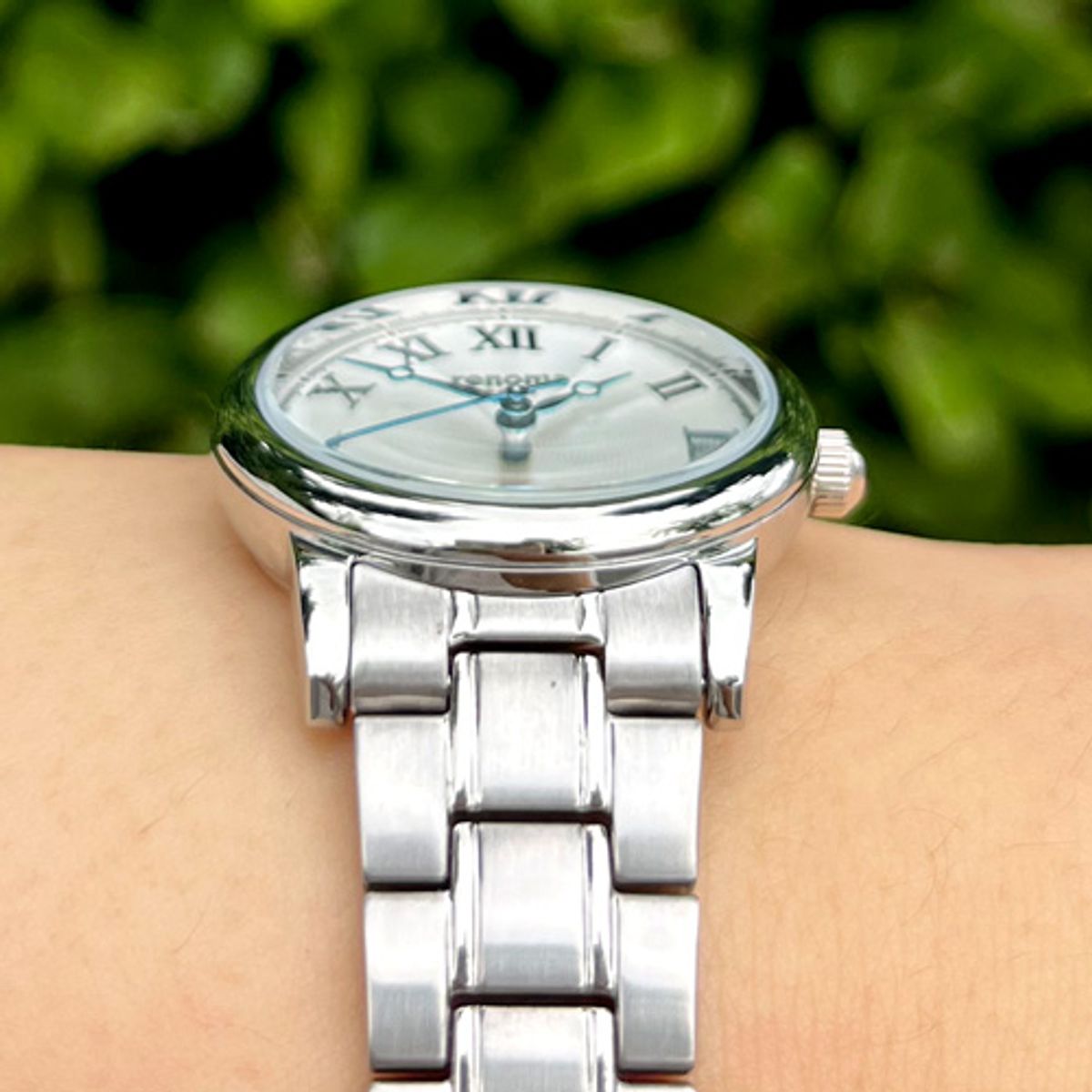 레노마 시계(RENOMA WATCH) RE5510LWW 메탈 여성 손목시계  화이트