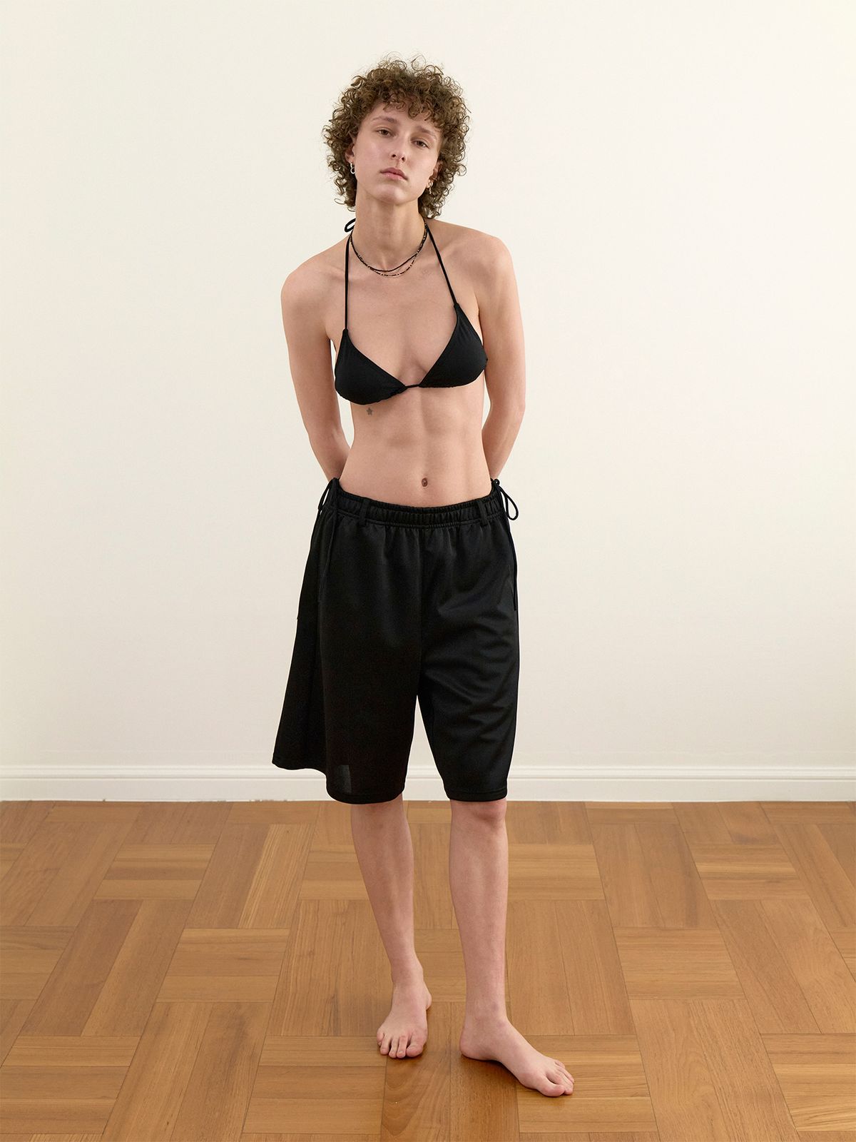 세이지가(SAGEGA) Jersey Bermuda Pants (Black)