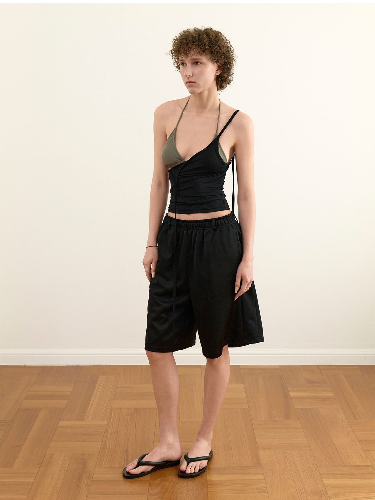 세이지가(SAGEGA) Jersey Bermuda Pants (Black)