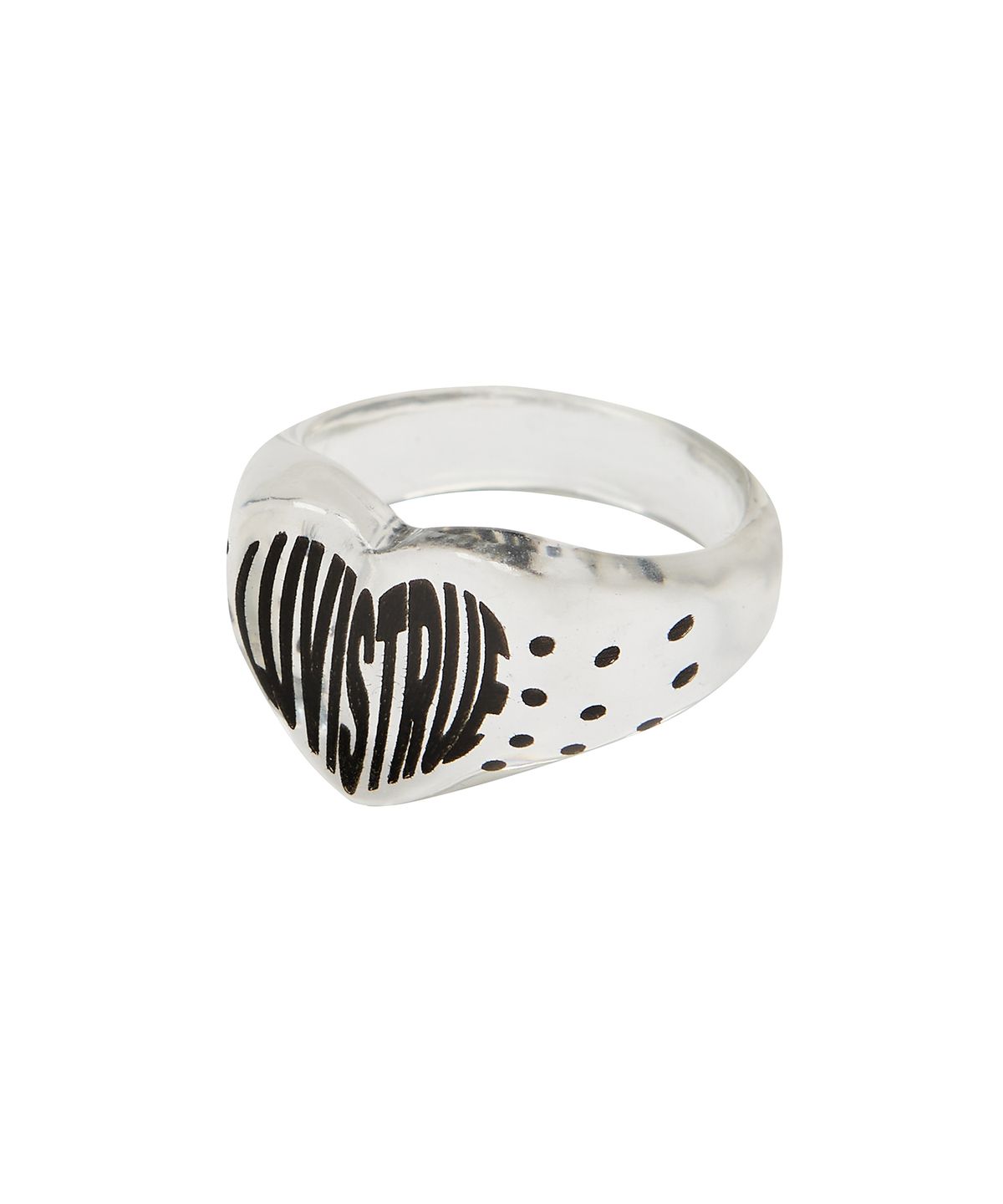 러브이즈트루(LUVISTRUE) GT HEART DOT RING(CLEAR)