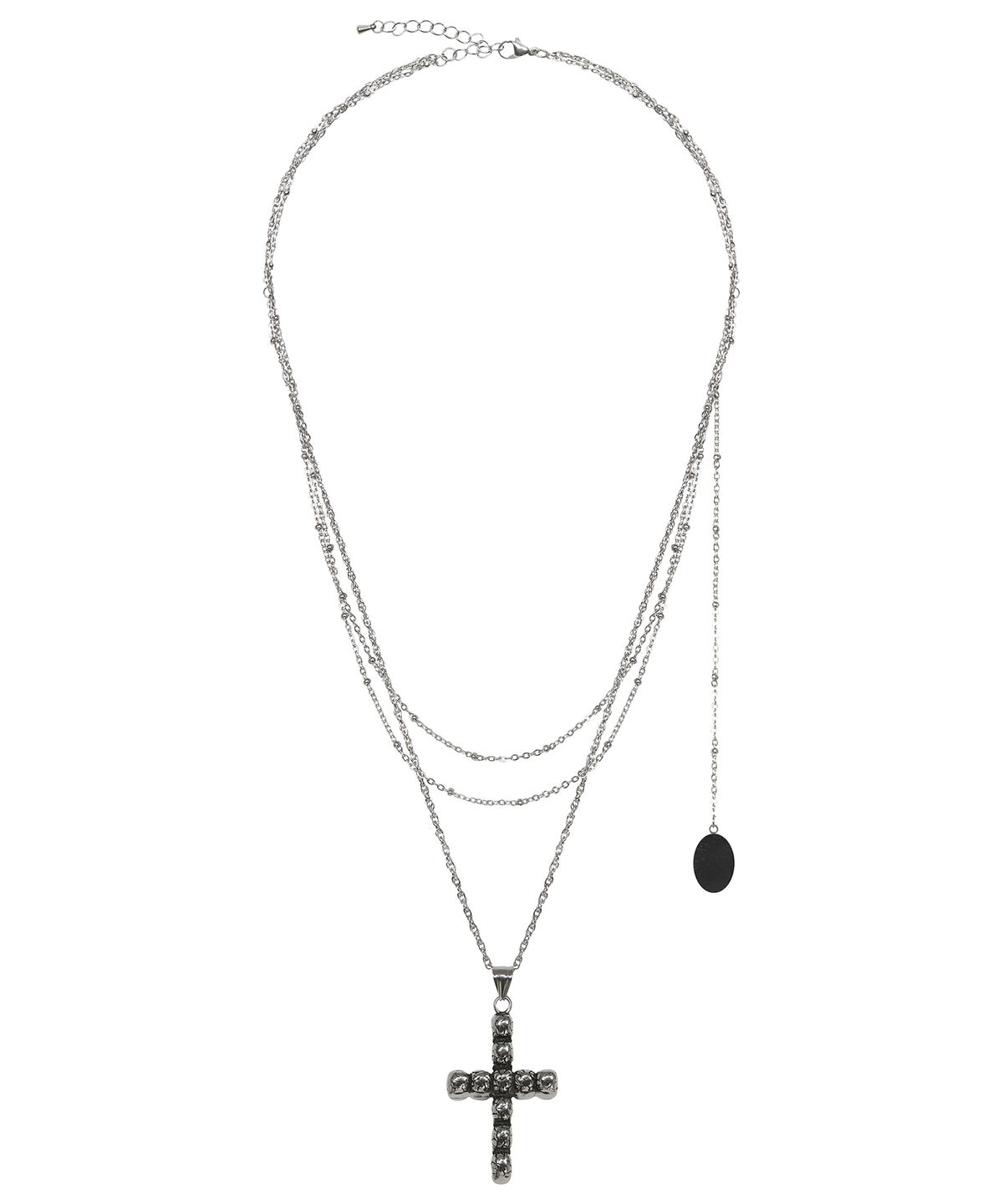 러브이즈트루(LUVISTRUE) GT CROSS NECKLACE(SILVER)