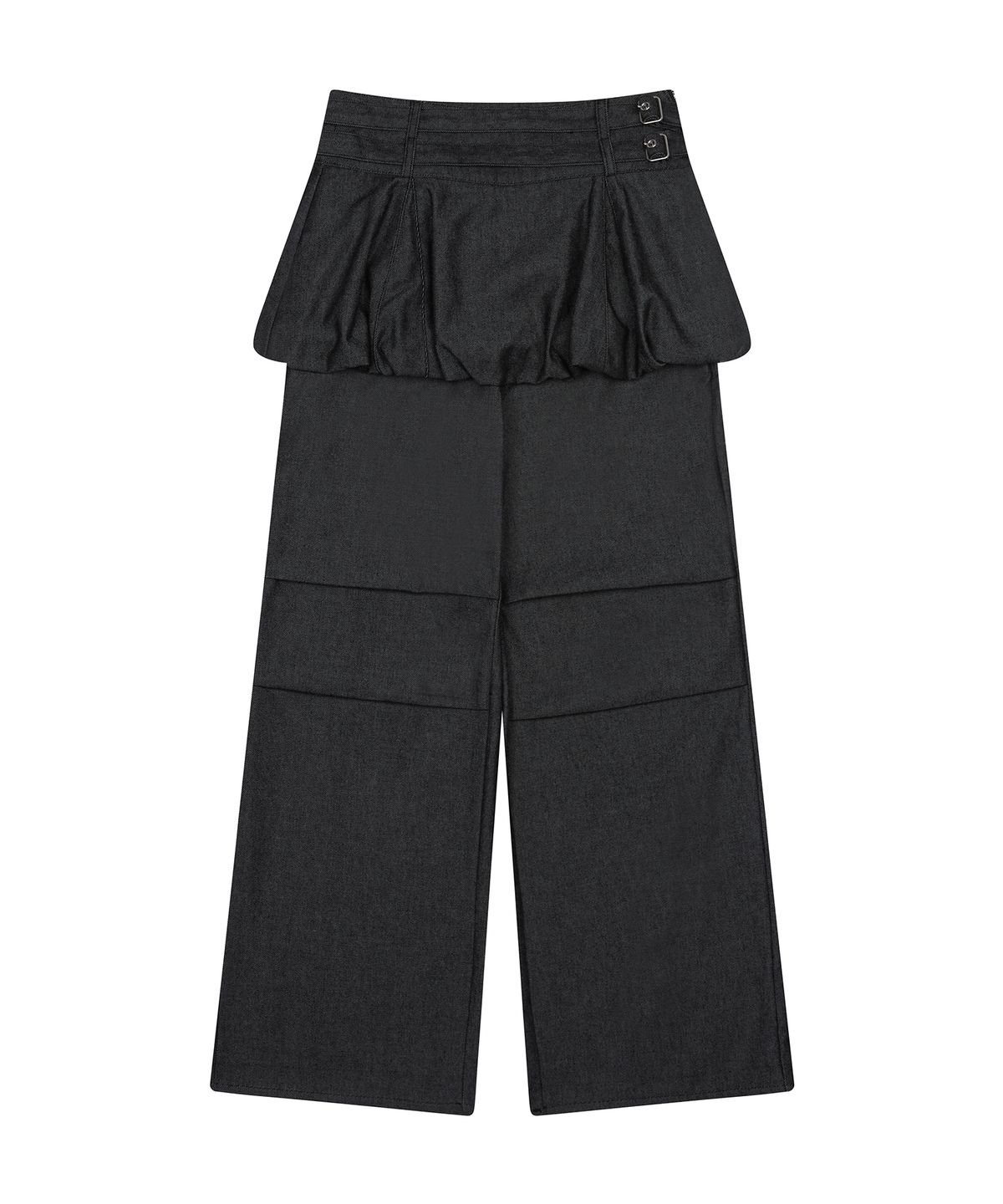 러브이즈트루(LUVISTRUE) GT LAYERED BELT PANTS(BLACK)