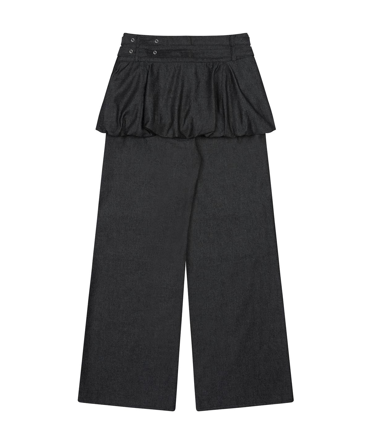 러브이즈트루(LUVISTRUE) GT LAYERED BELT PANTS(BLACK)