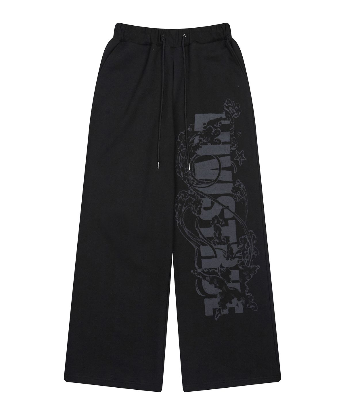 러브이즈트루(LUVISTRUE) GT LOGO SWEATPANTS(BLACK)