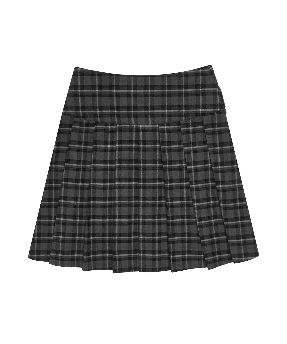 러브이즈트루(LUVISTRUE) GT BELT CHECK SKIRT(BLACK)