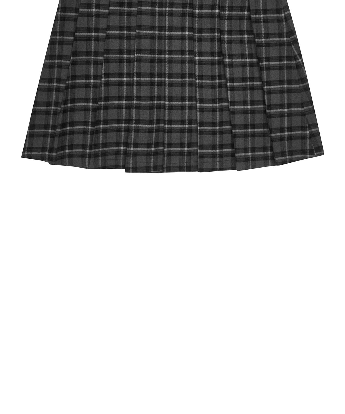 러브이즈트루(LUVISTRUE) GT BELT CHECK SKIRT(BLACK)