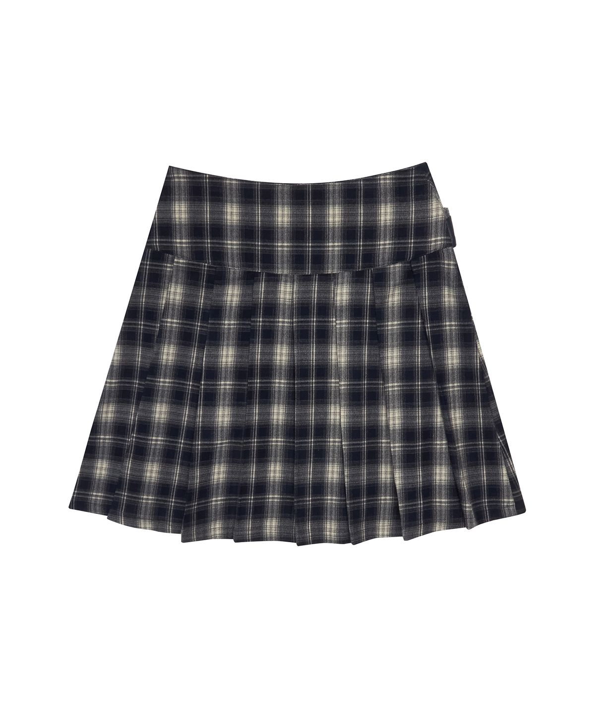 러브이즈트루(LUVISTRUE) GT BELT CHECK SKIRT(NAVY)