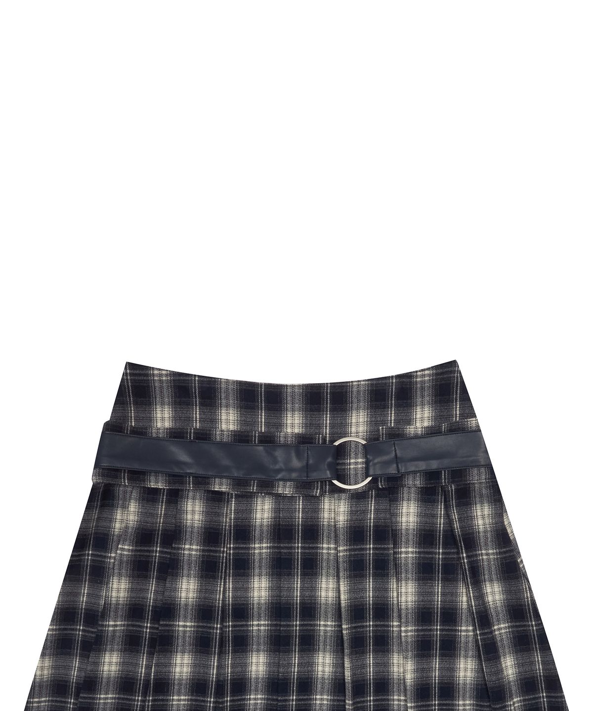 러브이즈트루(LUVISTRUE) GT BELT CHECK SKIRT(NAVY)