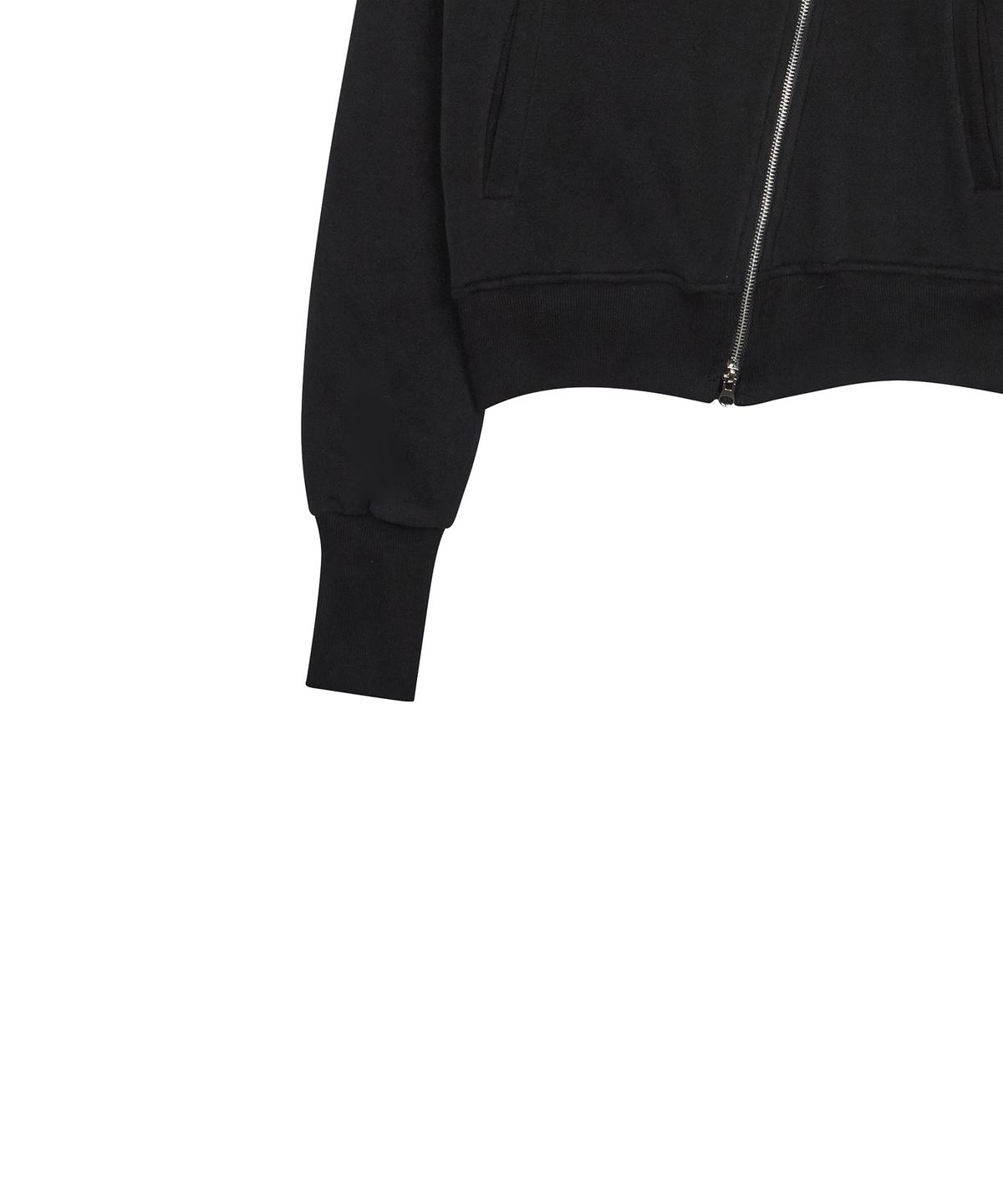 러브이즈트루(LUVISTRUE) GT FUR UNBALANCE HOOD ZIP UP(BLACK)