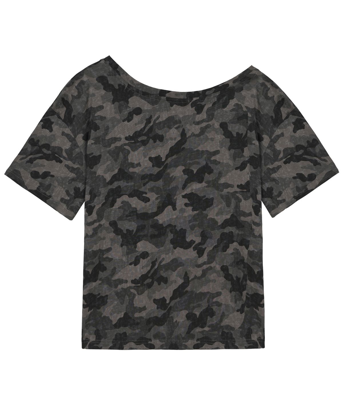 닉앤니콜(NICK&NICOLE) NICOLE CAMO ONE SHOULDER TOP_BLACK