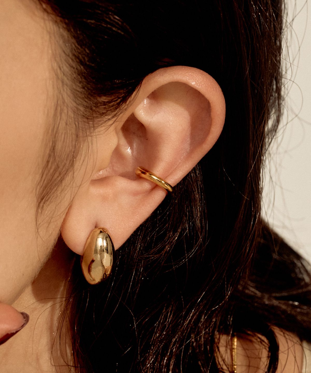 노비스도쿄(NOVICE TOKYO) 미니 뉘앙스 이어 커프 Mini Nuance Ear Cuff / Gold