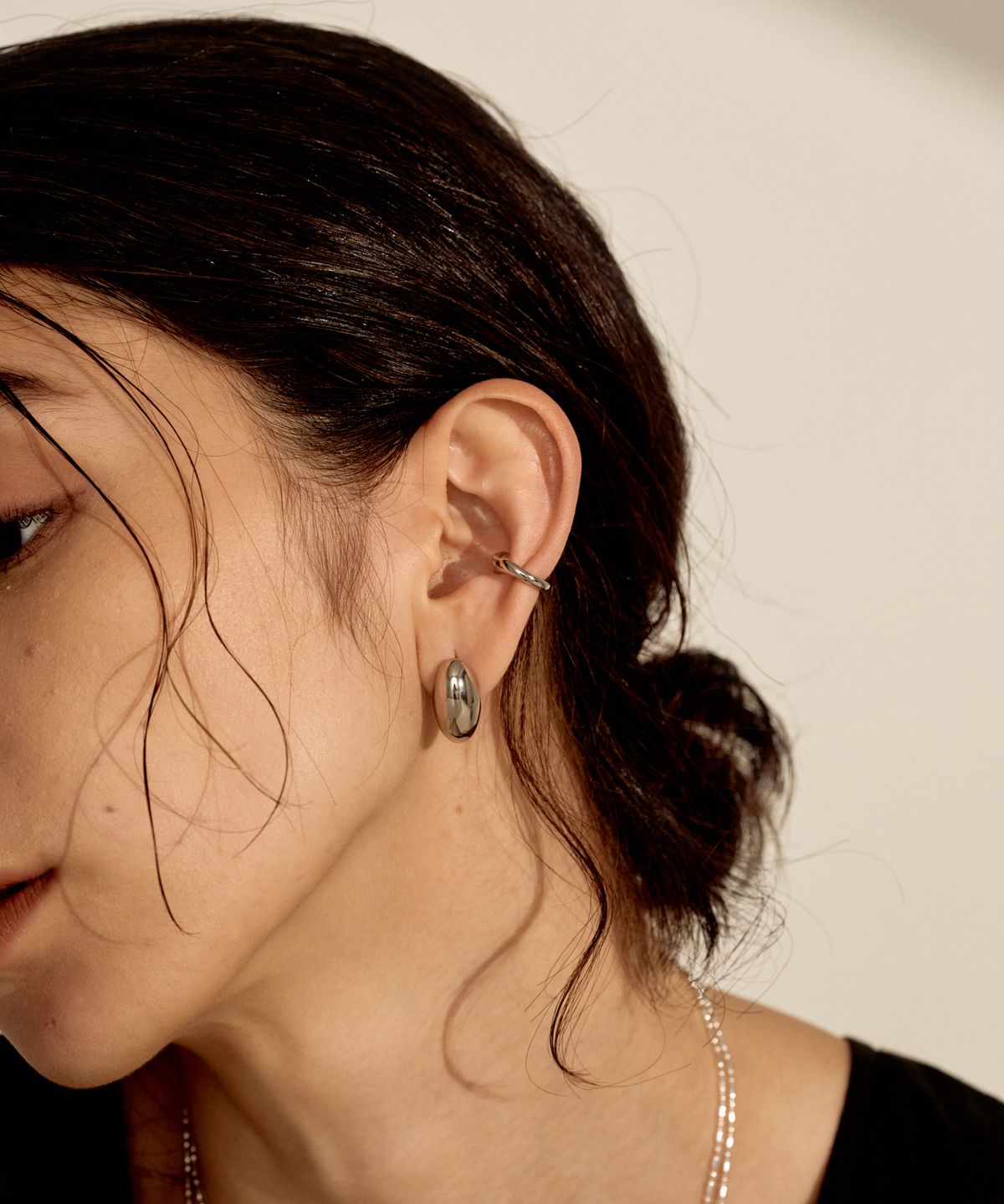 노비스도쿄(NOVICE TOKYO) 미니 뉘앙스 이어 커프 Mini Nuance Ear Cuff / Silver