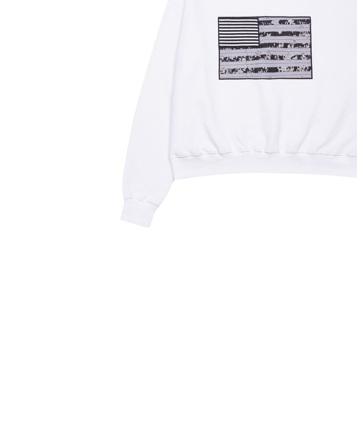 러브이즈트루(LUVISTRUE) GT PATCH SWEATSHIRT(WHITE)