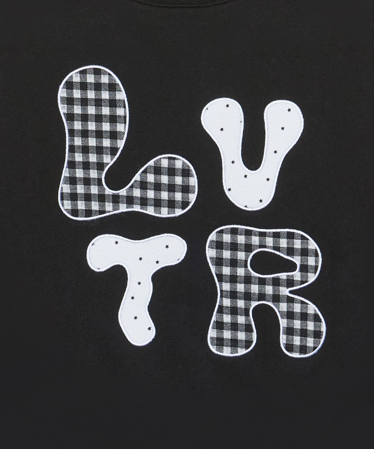 러브이즈트루(LUVISTRUE) GT LVTR PATCH SWEATSHIRT(BLACK)