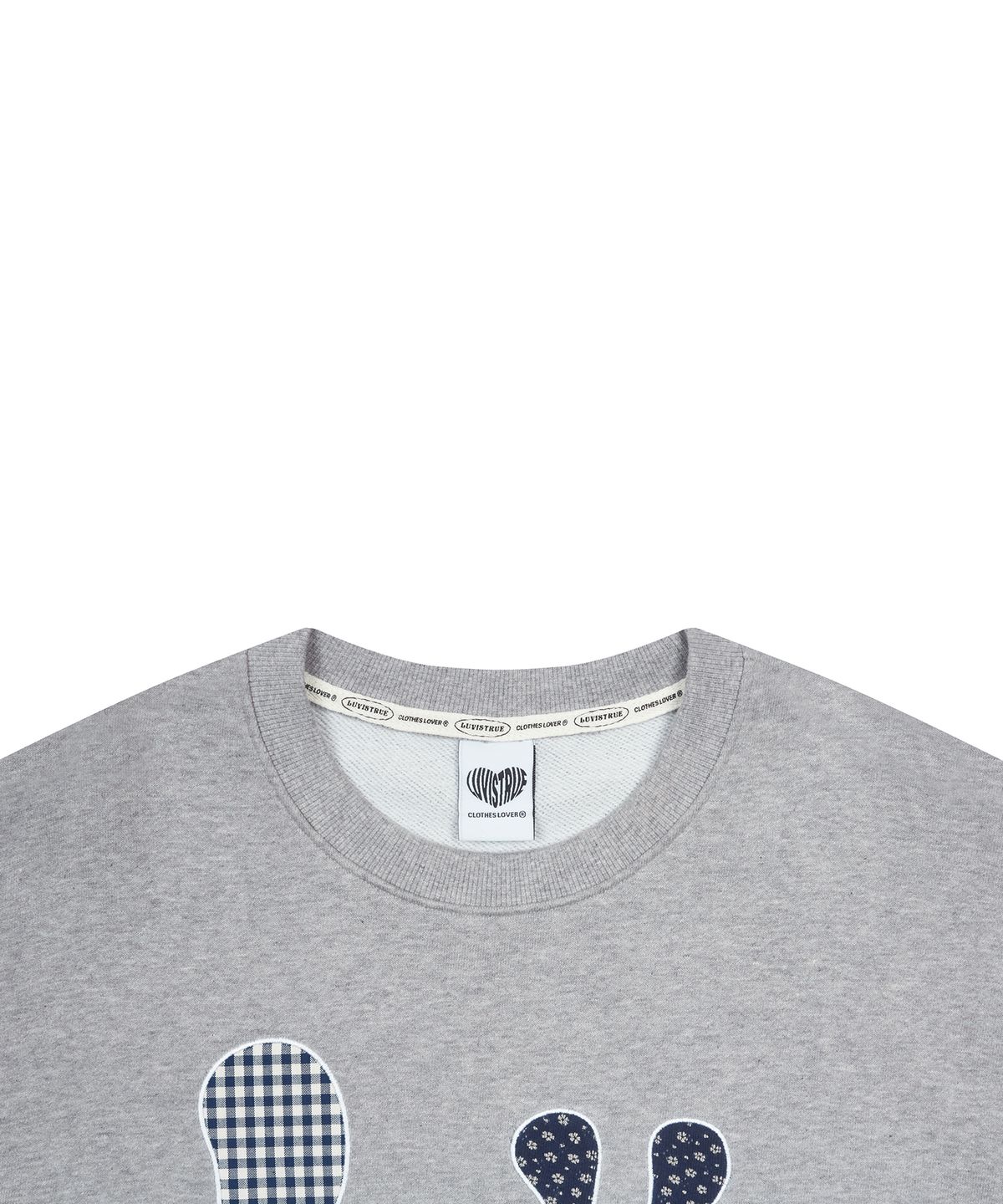 러브이즈트루(LUVISTRUE) GT LVTR PATCH SWEATSHIRT(GRAY)