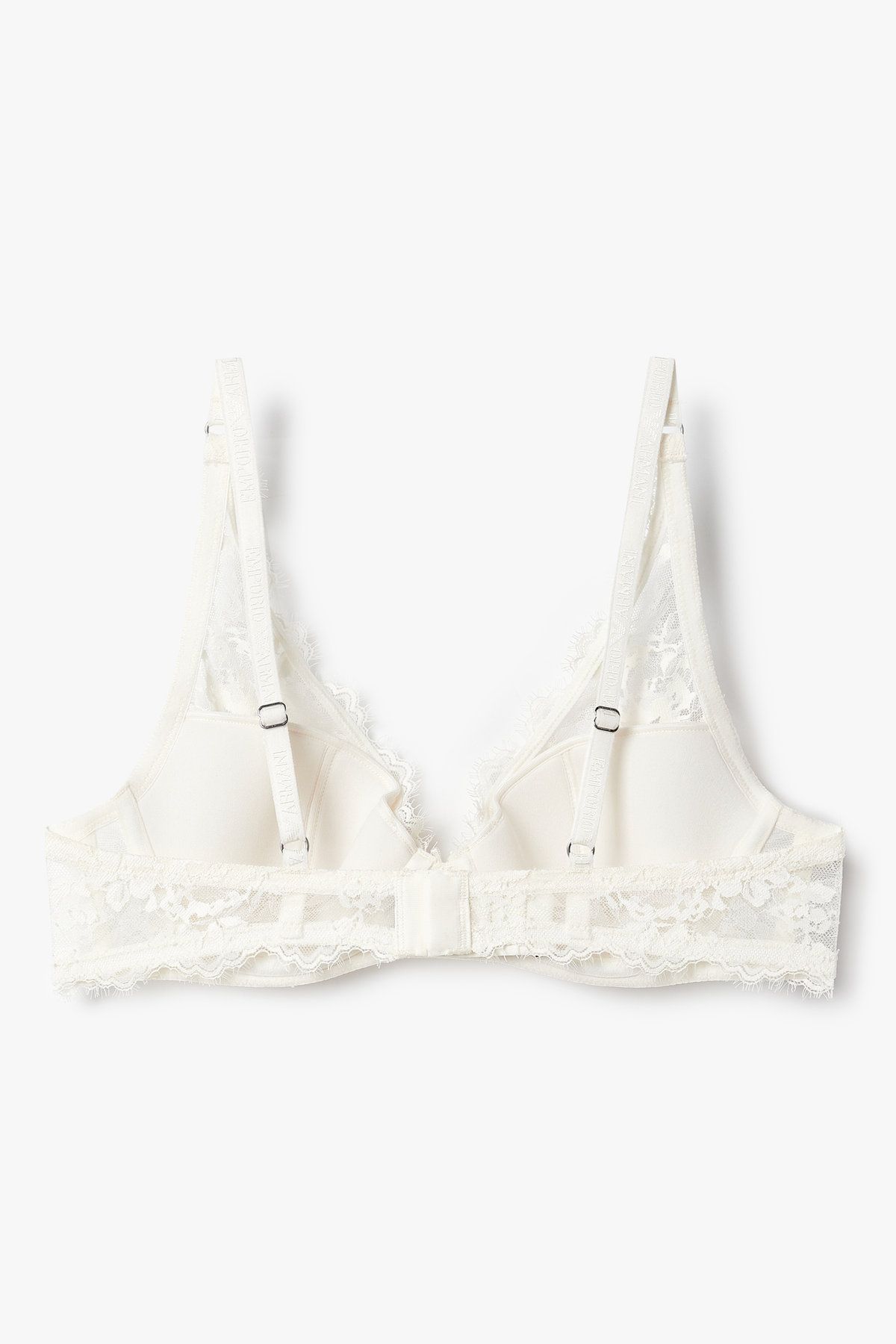 엠포리오 아르마니 언더웨어(EMPORIO ARMANI UNDERWEAR) 여성 플라워 자수 패디드 발코넷 브라_아이보리 0825384524
