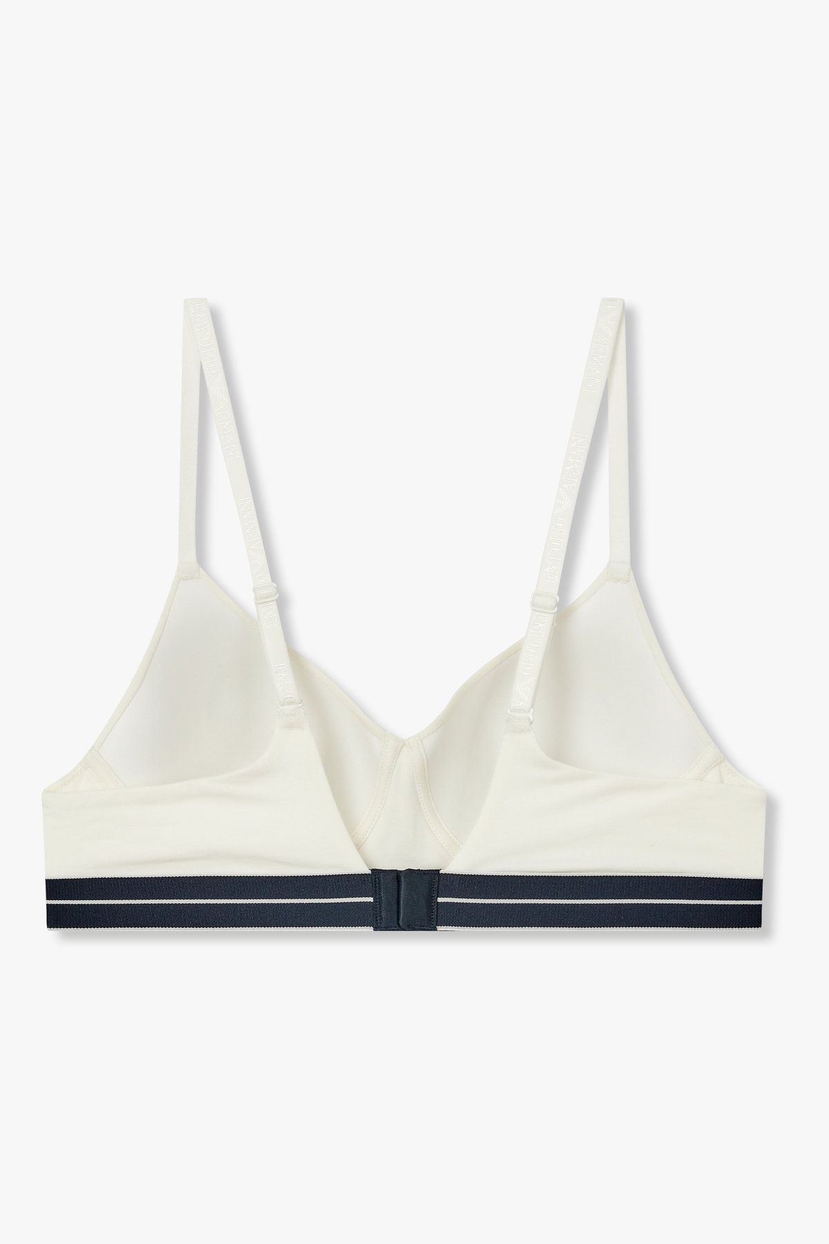 엠포리오 아르마니 언더웨어(EMPORIO ARMANI UNDERWEAR) 여성 라인 밴딩 소프트 패디드 컨투어 브라_화이트 0825381535