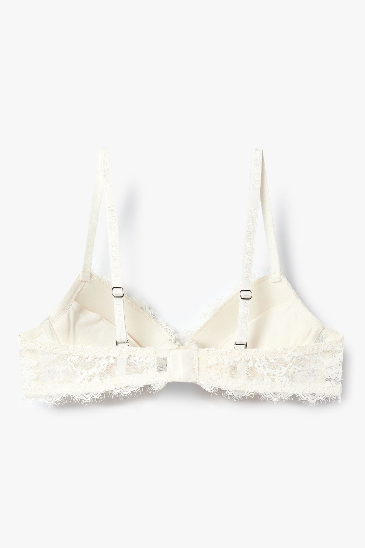 엠포리오 아르마니 언더웨어(EMPORIO ARMANI UNDERWEAR) 여성 플라워 자수 리무버블 푸쉬업 브라_아이보리 0825385524