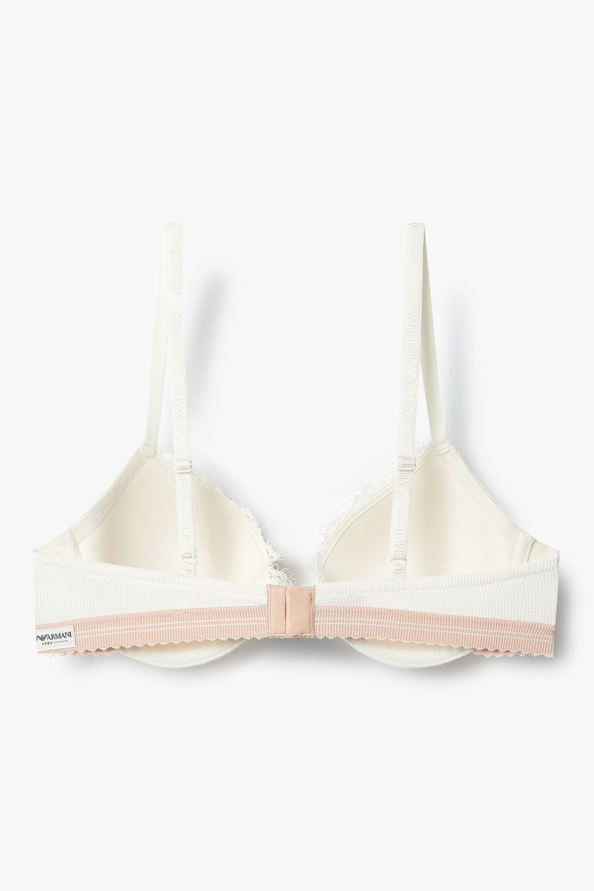 엠포리오 아르마니 언더웨어(EMPORIO ARMANI UNDERWEAR) 여성 레이스 트림 립 컨투어 브라_아이보리 0825384528