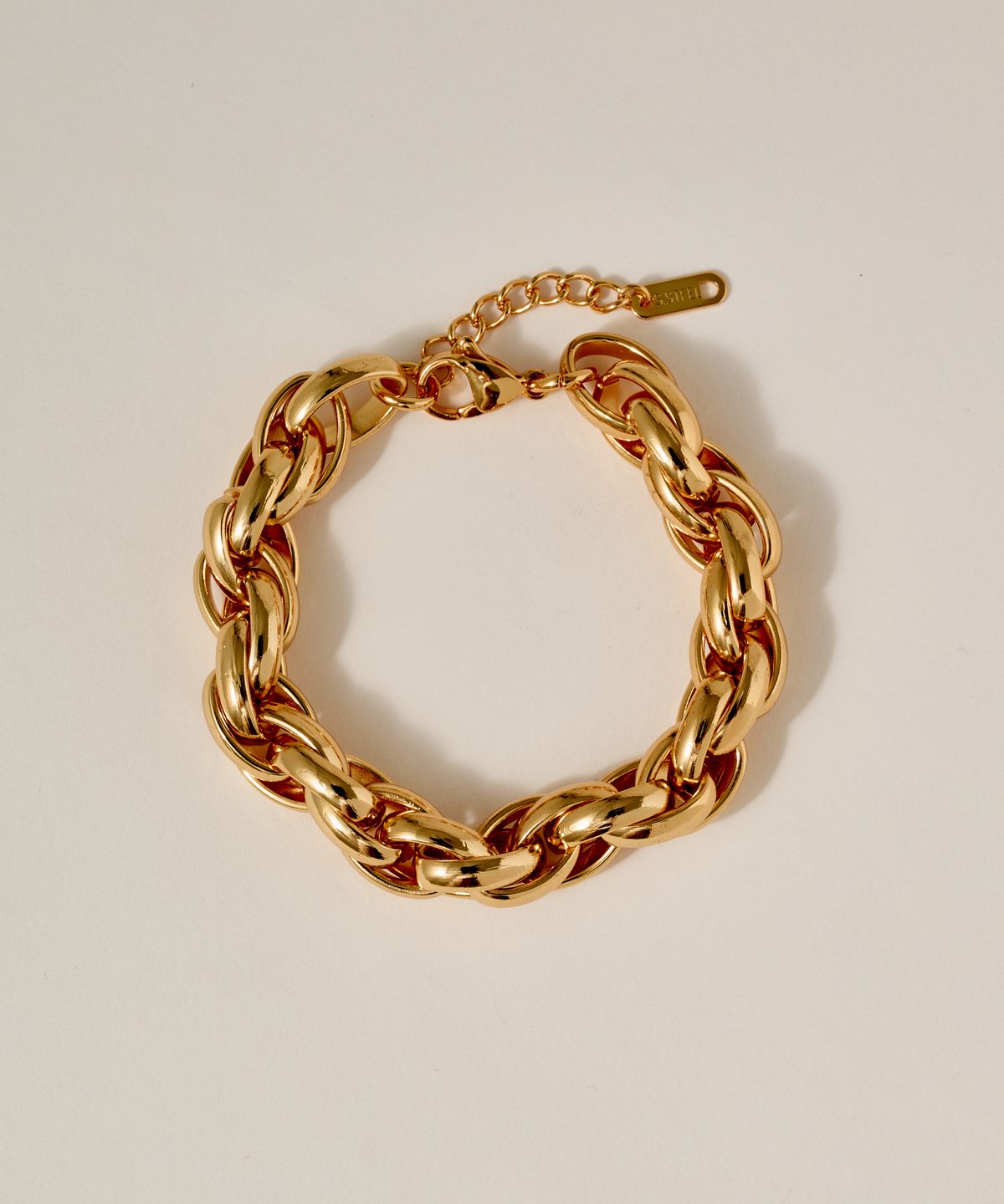 노비스도쿄(NOVICE TOKYO) 오벌 체인 팔찌 Oval Chain Bracelet［Stainless］ / Gold