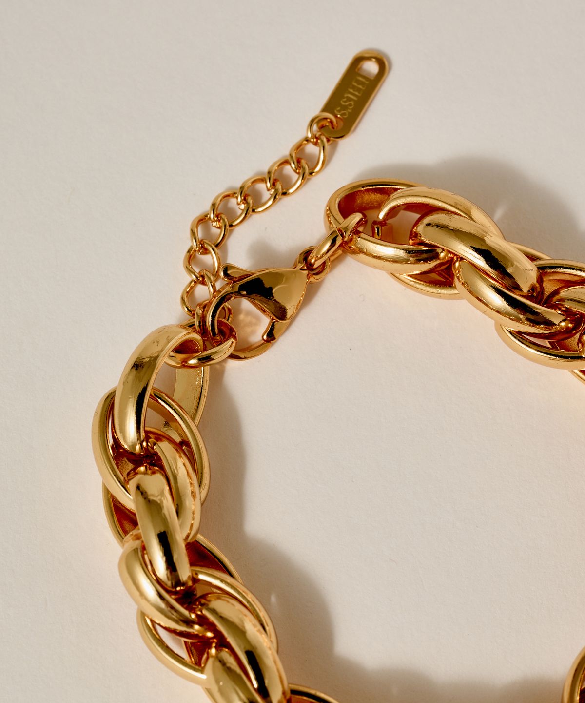 노비스도쿄(NOVICE TOKYO) 오벌 체인 팔찌 Oval Chain Bracelet［Stainless］ / Gold