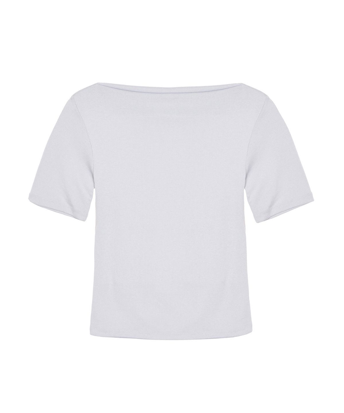 닉앤니콜(NICK&NICOLE) HALF SHIRRING DRAPE BOAT NECK TOP_LIGHT PURPLE