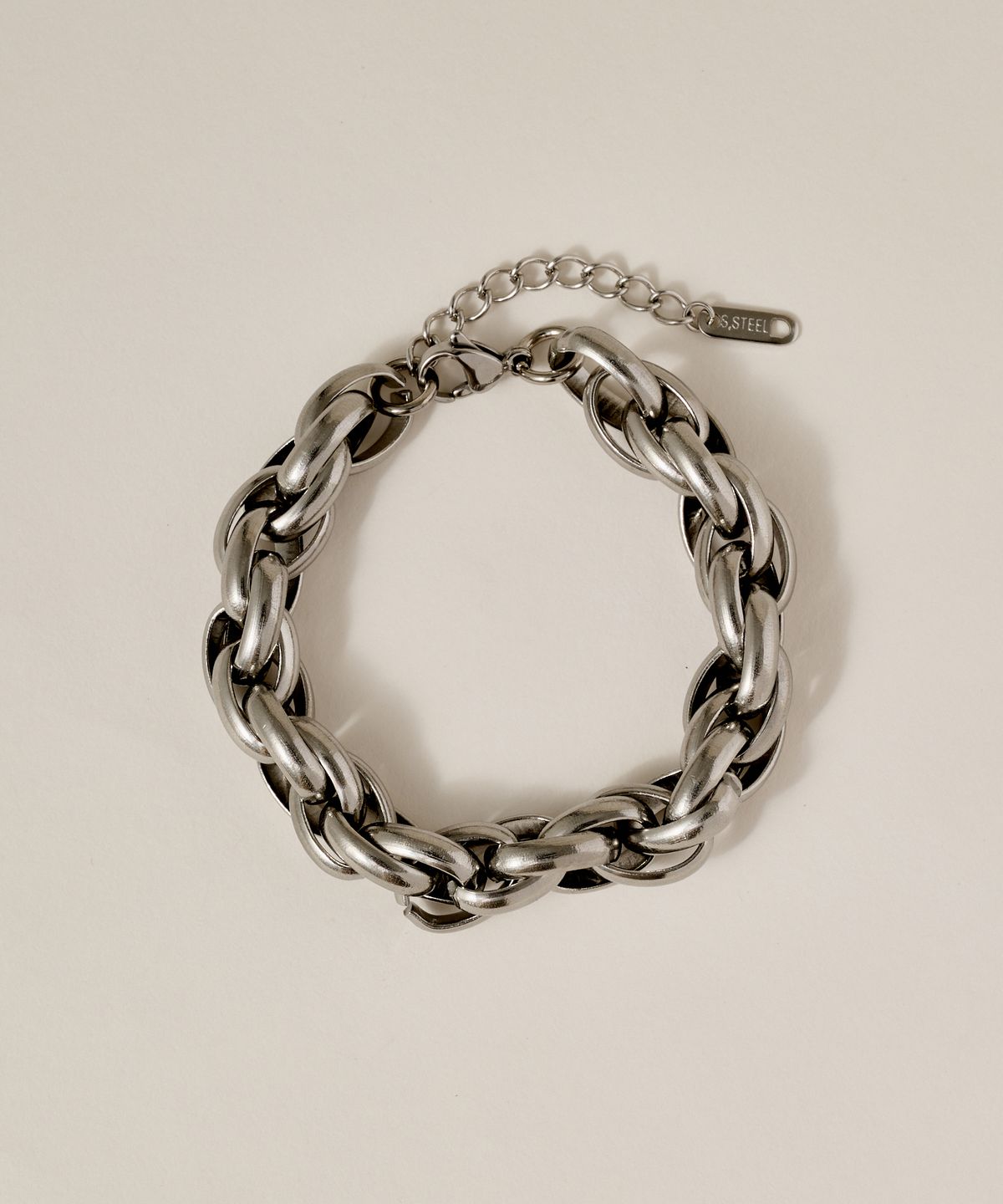 노비스도쿄(NOVICE TOKYO) 오벌 체인 팔찌 Oval Chain Bracelet［Stainless］ / Silver