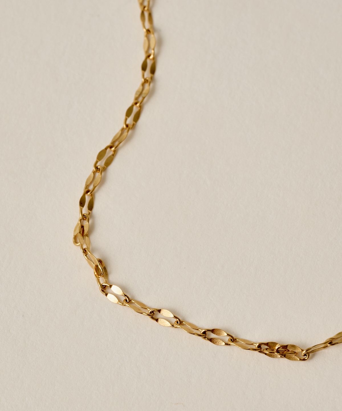 노비스도쿄(NOVICE TOKYO) 페탈 체인 팔찌 Petal Chain Bracelet［Stainless］ / Gold