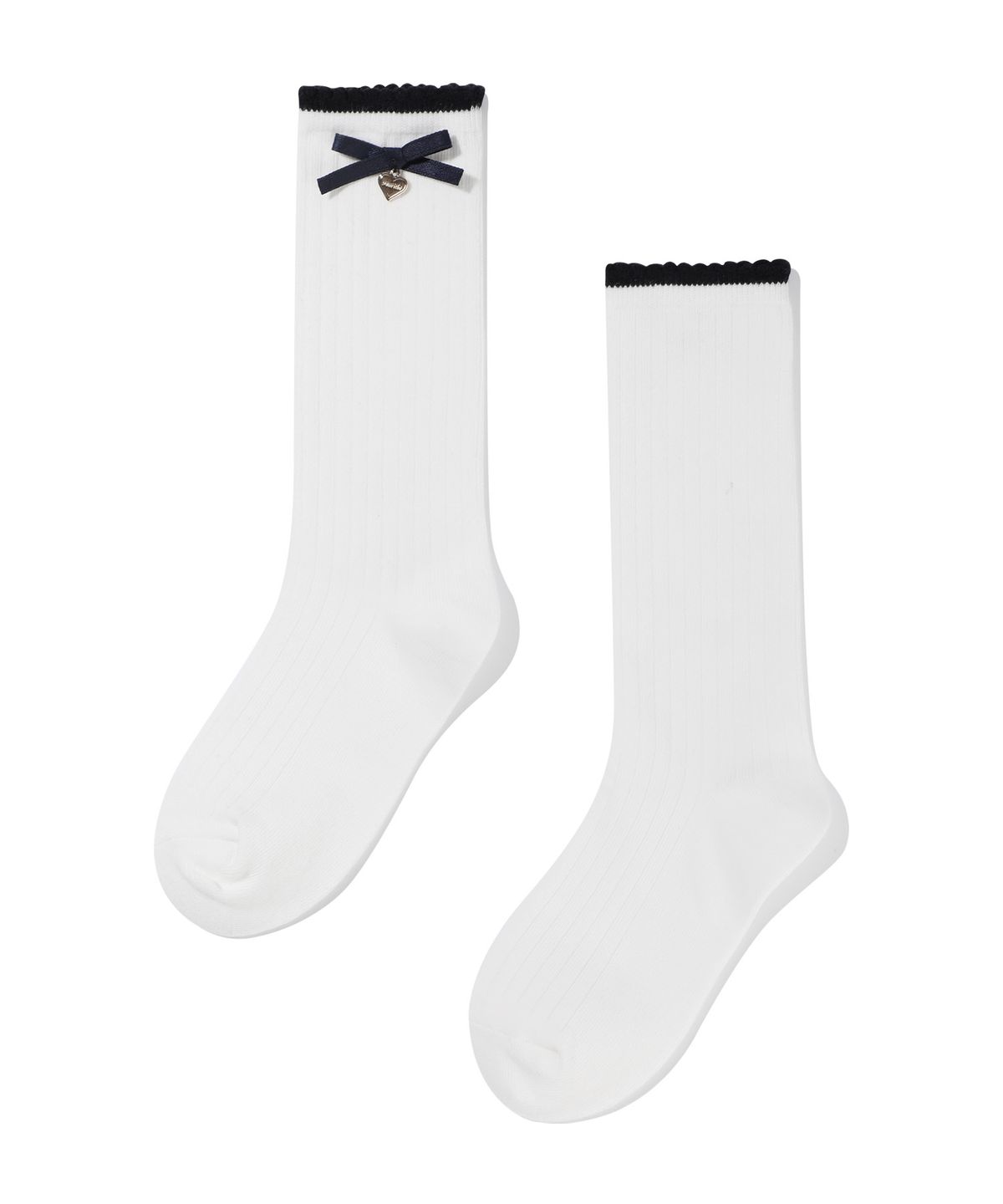 마리떼 키즈(MARITHÉ KIDS) KIDS W SCALLOP KNEE SOCKS ivory