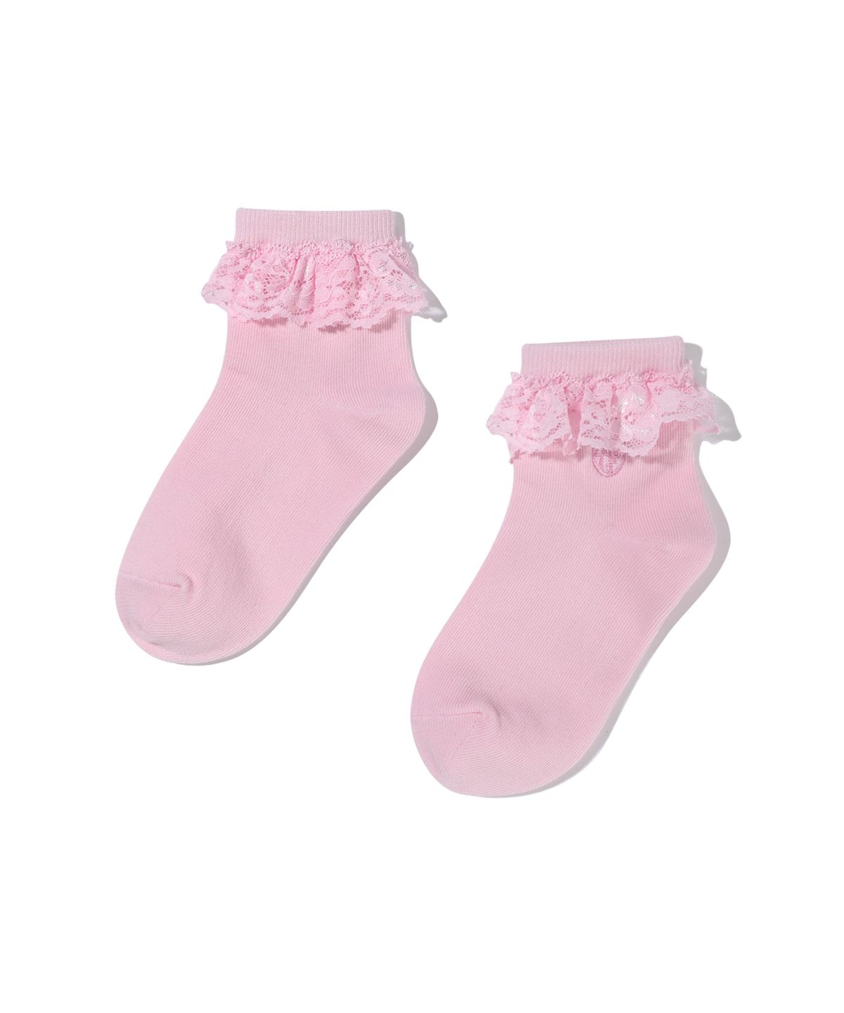 마리떼 키즈(MARITHÉ KIDS) KIDS W CIRCLE LOGO LACE SOCKS pink