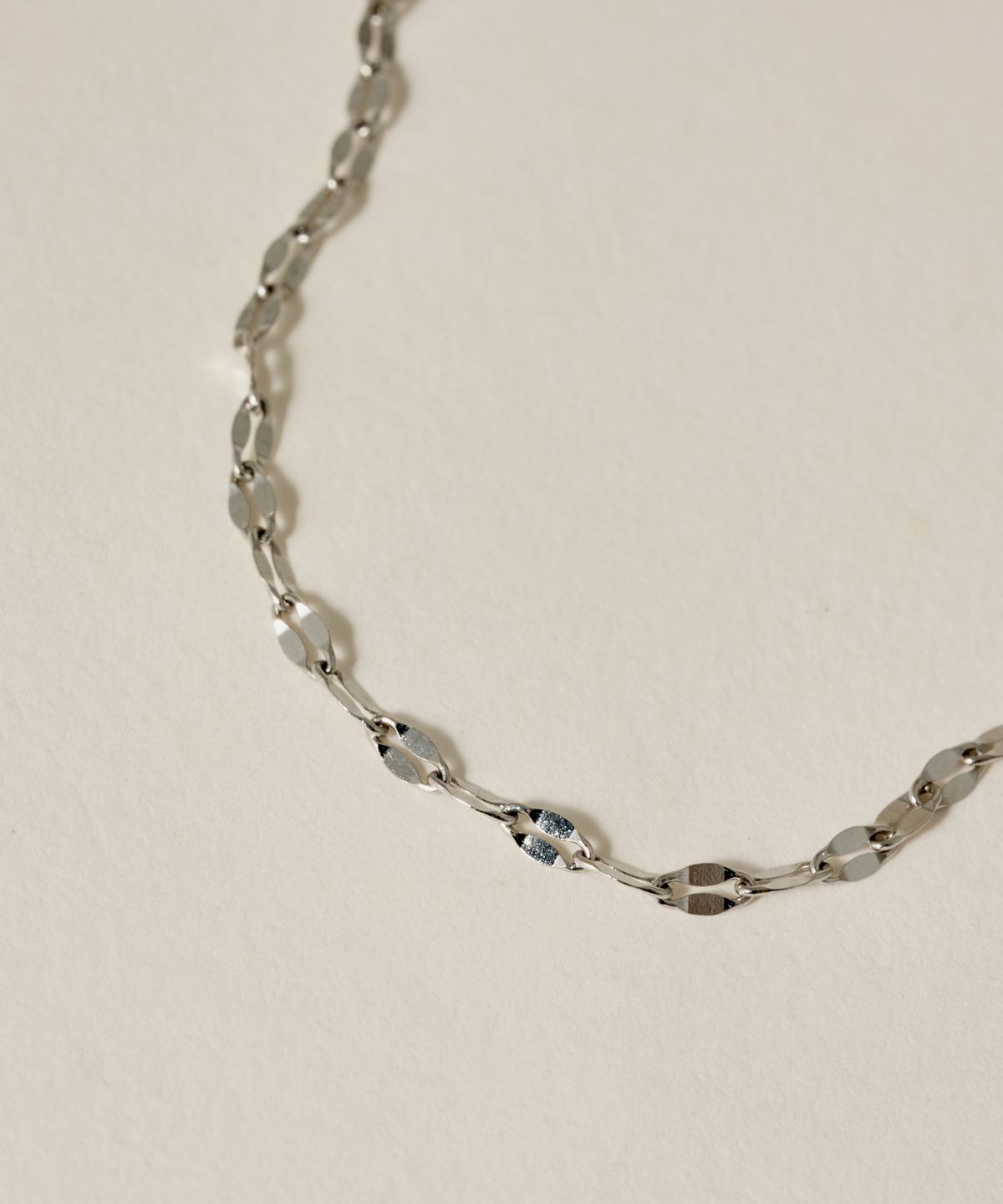 노비스도쿄(NOVICE TOKYO) 페탈 체인 팔찌 Petal Chain Bracelet［Stainless］ / Silver