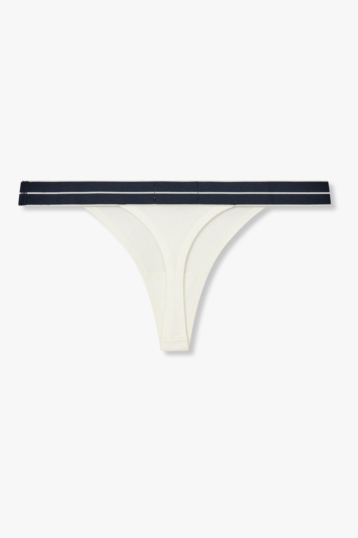 엠포리오 아르마니 언더웨어(EMPORIO ARMANI UNDERWEAR) 여성 라인 밴딩 코튼 티팬티_화이트 0825310501