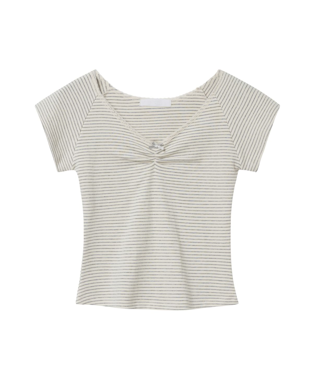 서울리(SEOULI) DAYDREAM FITTED TOP [GREY STRIPE]