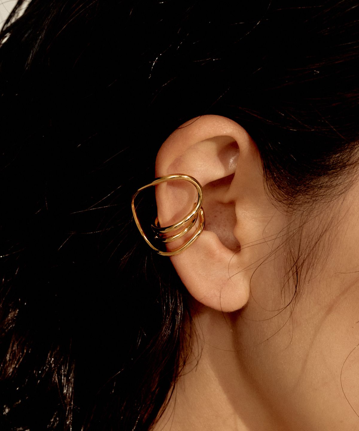 노비스도쿄(NOVICE TOKYO) 라운드 트립 이어커프 Round Trip Ear Cuff / Gold