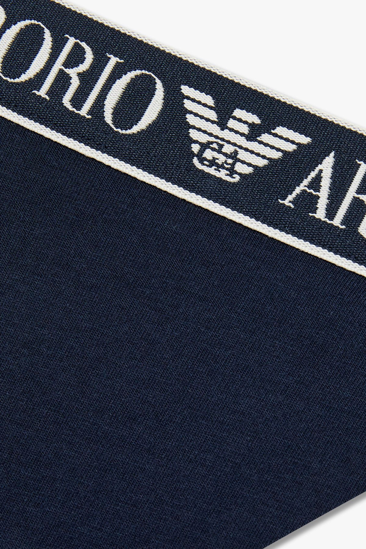 엠포리오 아르마니 언더웨어(EMPORIO ARMANI UNDERWEAR) 여성 라인 밴딩 코튼 티팬티_마린 0825310502
