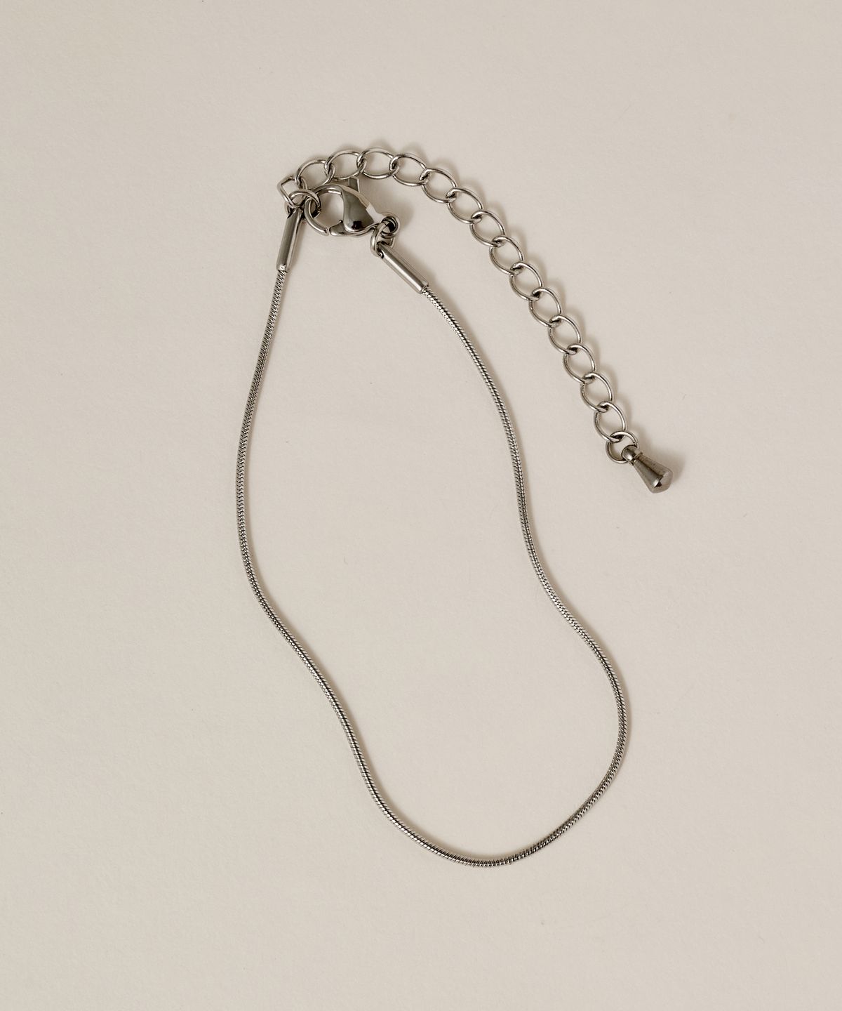 노비스도쿄(NOVICE TOKYO) 심플 네로우 팔찌 Simple Narrow Bracelet［Stainless］ / Silver