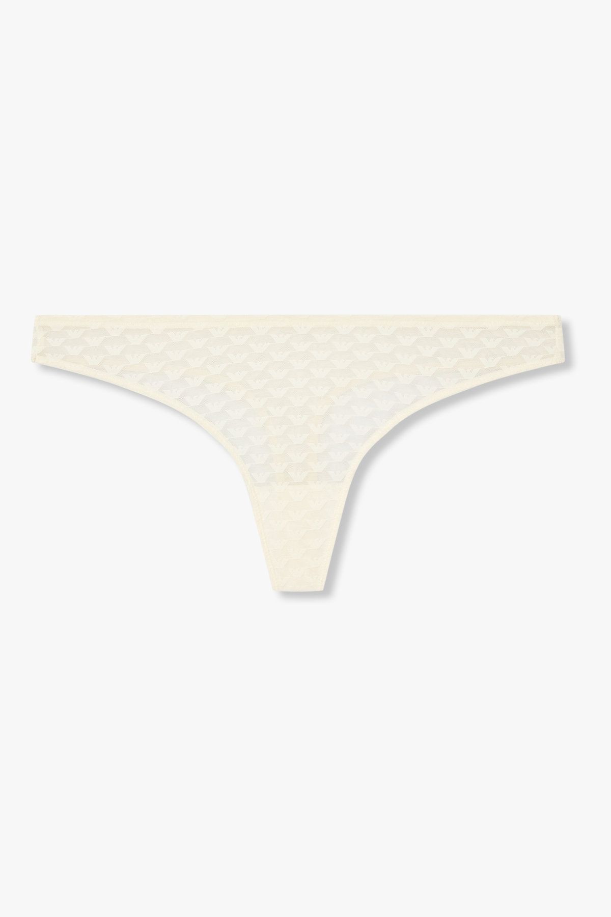 엠포리오 아르마니 언더웨어(EMPORIO ARMANI UNDERWEAR) 여성 이글 패턴 메쉬 티팬티_아이보리 0825310521