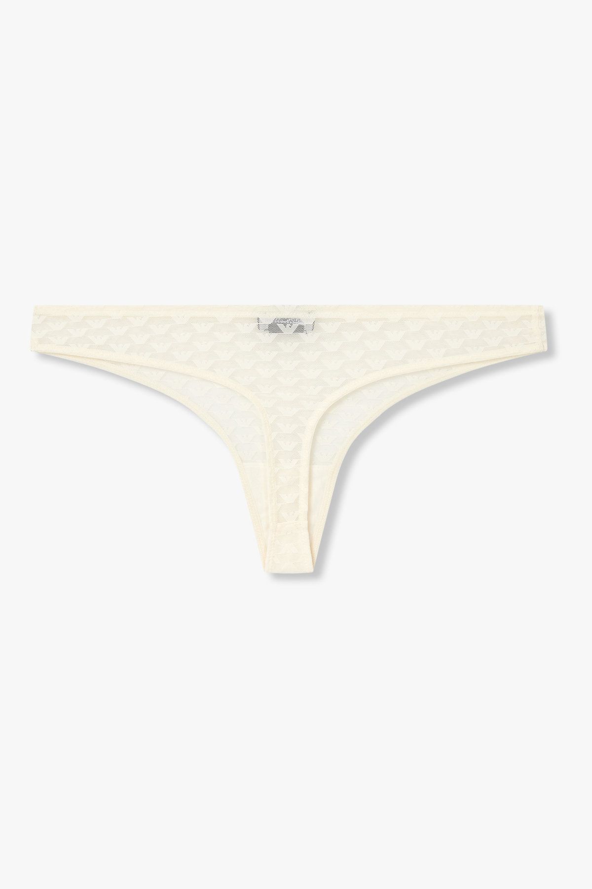 엠포리오 아르마니 언더웨어(EMPORIO ARMANI UNDERWEAR) 여성 이글 패턴 메쉬 티팬티_아이보리 0825310521
