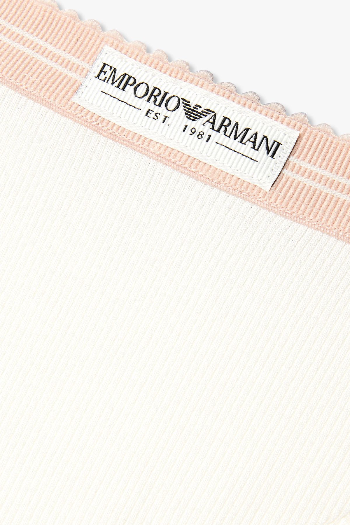 엠포리오 아르마니 언더웨어(EMPORIO ARMANI UNDERWEAR) 여성 레이스 트림 브라질리언 브리프_아이보리 0825311533
