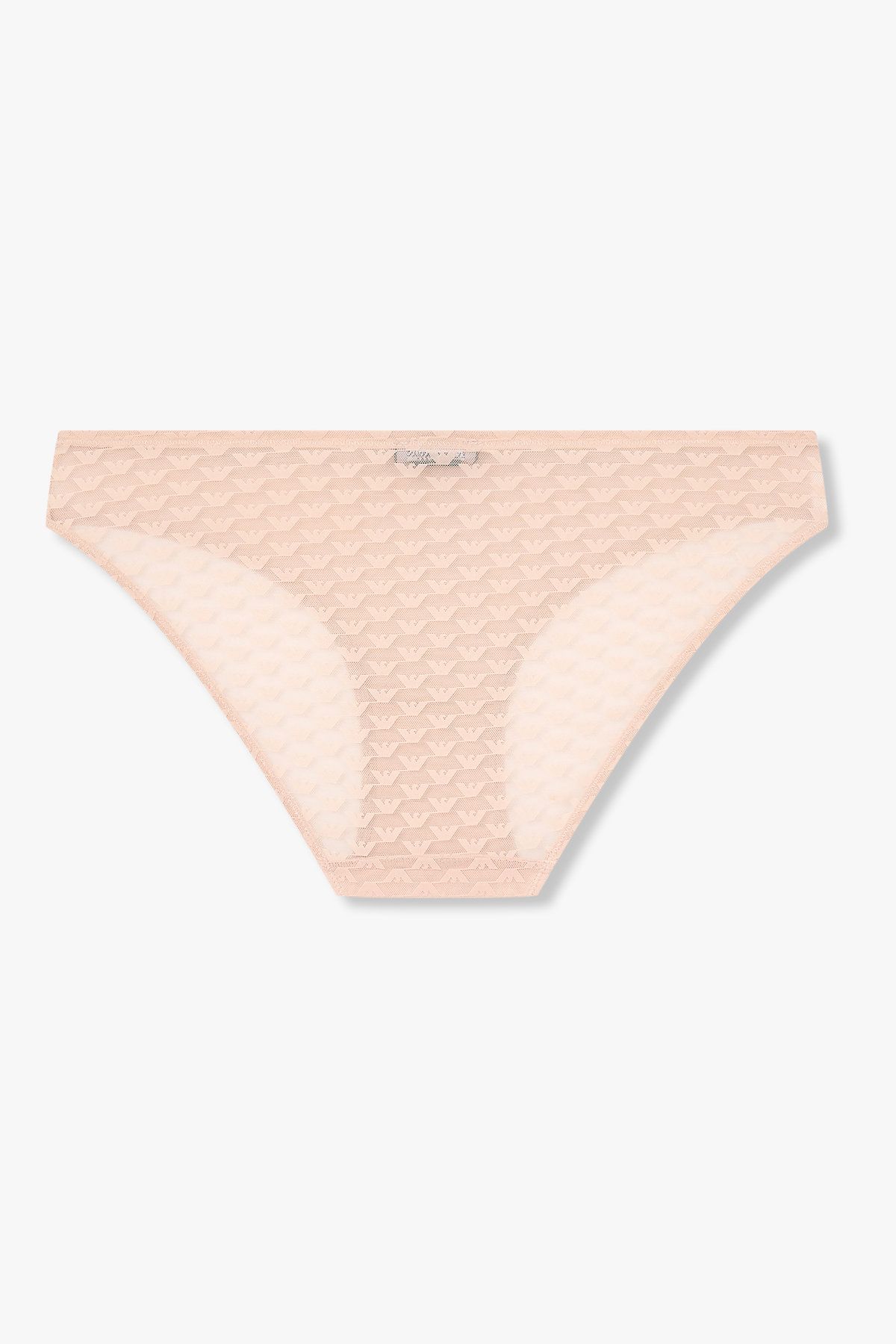 엠포리오 아르마니 언더웨어(EMPORIO ARMANI UNDERWEAR) 여성 이글 패턴 메쉬 브리프_코랄 0825311522