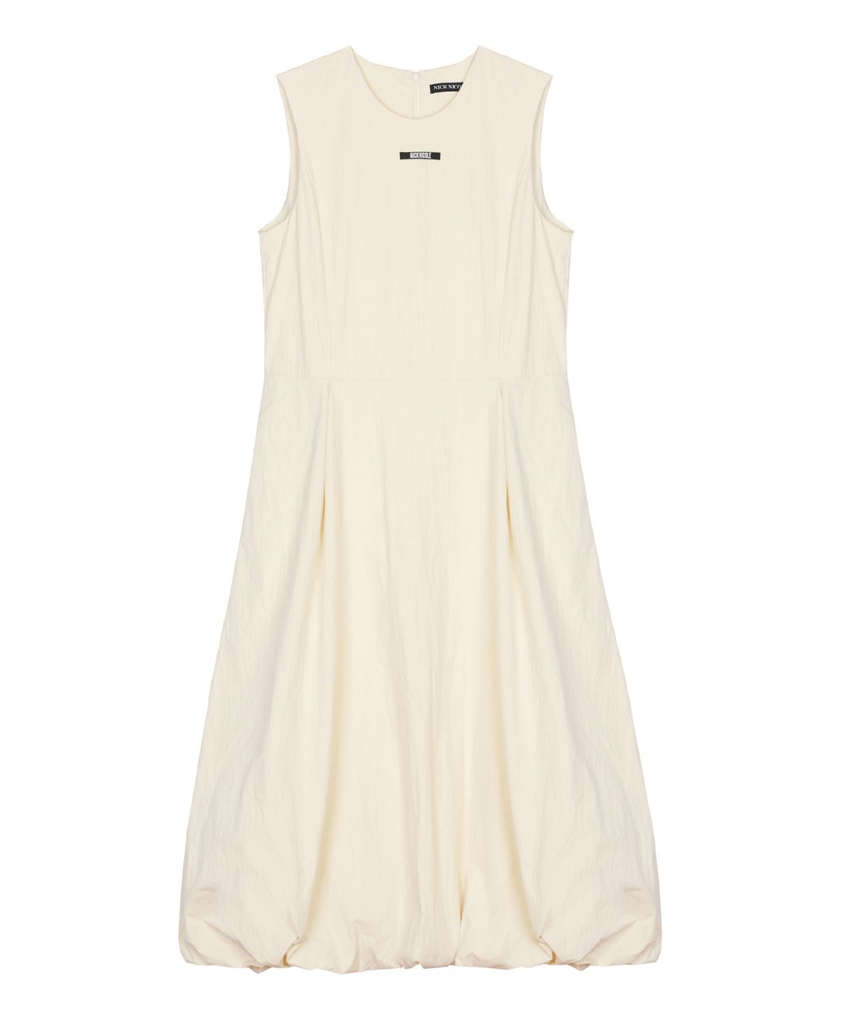 닉앤니콜(NICK&NICOLE) BALLOON SLEEVELESS LONG DRESS_BUTTER CREAM
