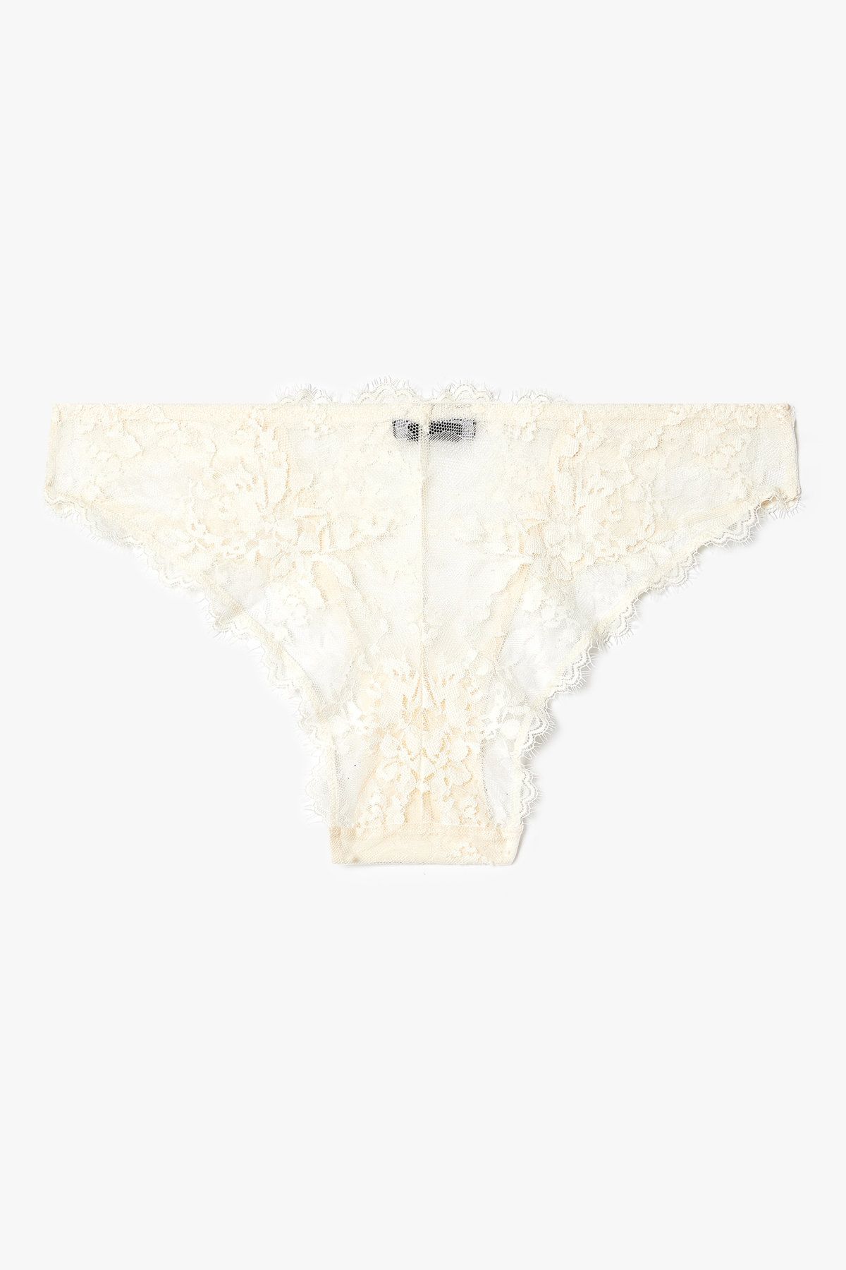 엠포리오 아르마니 언더웨어(EMPORIO ARMANI UNDERWEAR) 여성 플라워 자수 메쉬 브리프_아이보리 0825311524