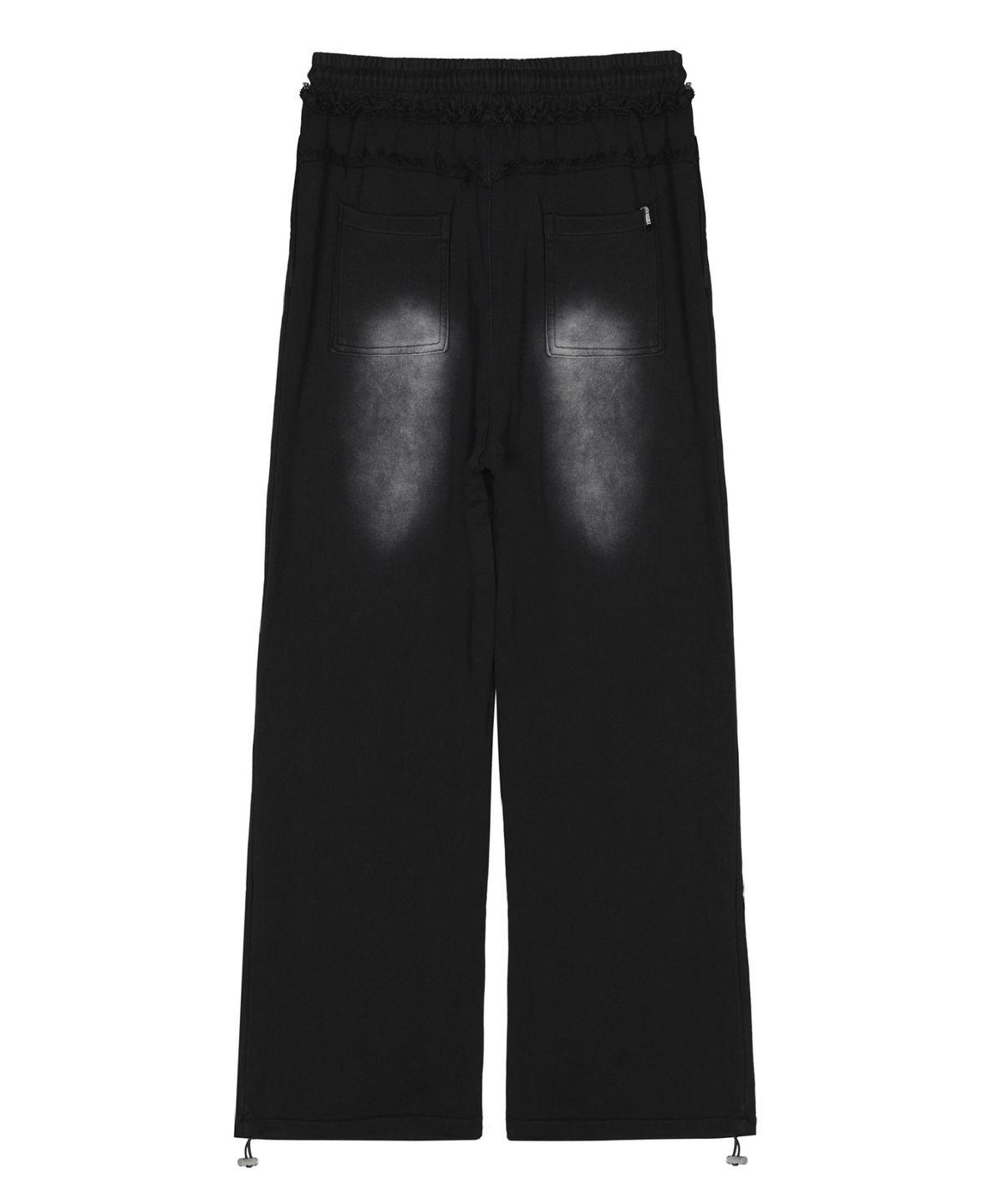 닉앤니콜(NICK&NICOLE) DESTROYED COTTON LOUNGE PANTS_BLACK